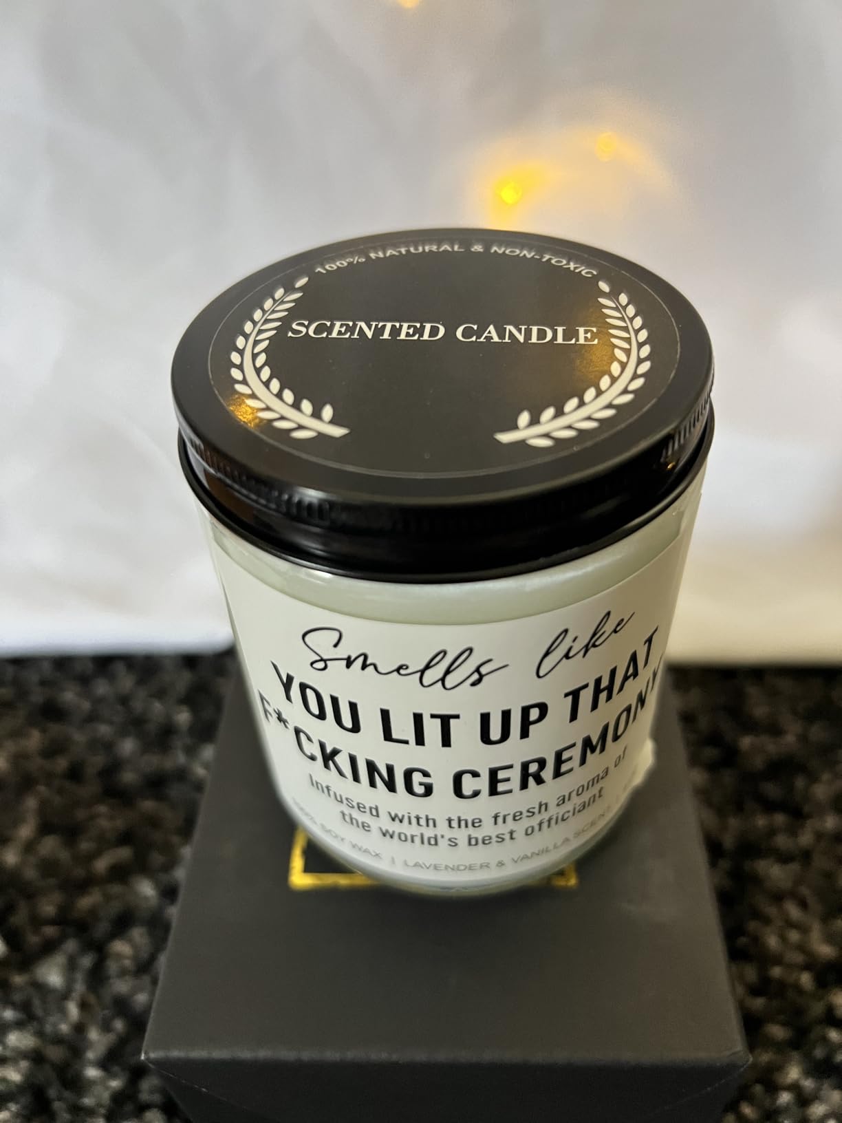 Younift Funny Scented Candle, Wedding Officiant Gifts for Wedding Day, Officiant Proposal Gifts - Thank You Presents for Best Officiant - 9 oz customer photo 2
