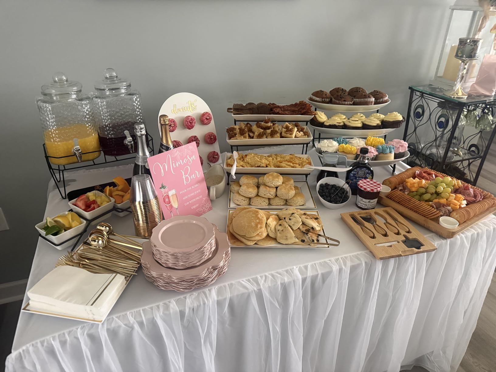 MALACASA 3 Tier Serving Trays for Party, Porcelain Serving Platters and Trays, 12 Inch Tiered Tray Stand, Fruit Tray, Trays for Serving Food, White Dessert Stand with Collapsible Sturdier Metal Rack customer photo 2