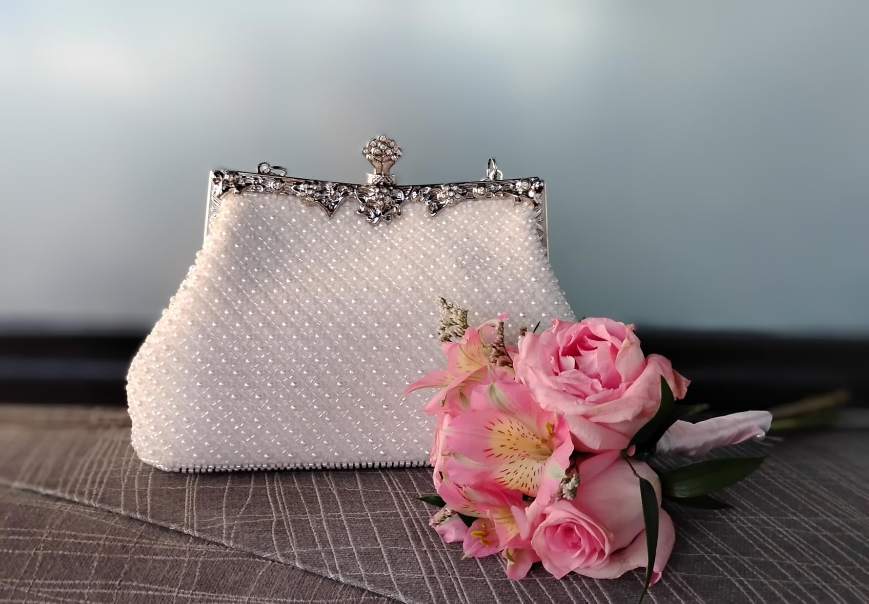 1920s Vintage Beaded Evening Bag Clutch Purse for Women customer photo 1