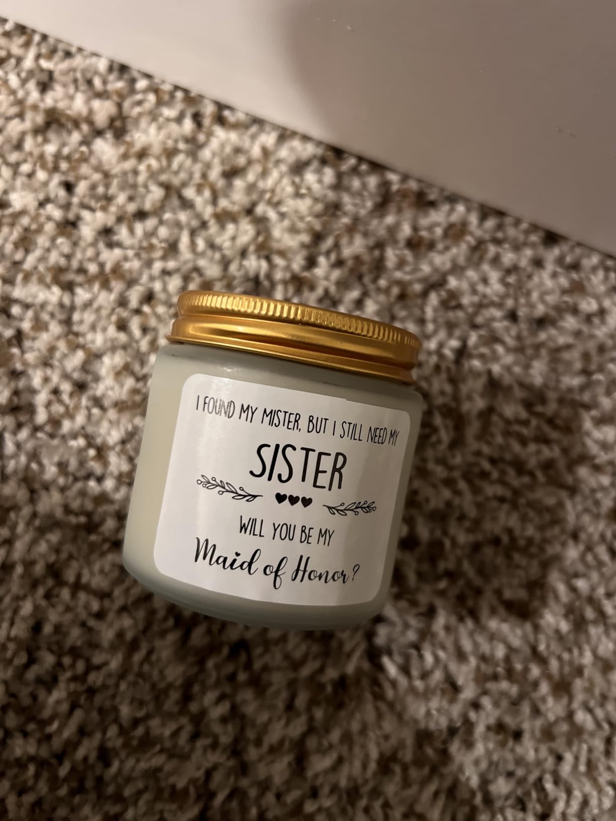 Scented Candle Bridesmaid Proposal Gifts - Lavender Soy Wax Candle - Maid of Honor Proposal Gift - Will You be My Bridesmaid Gifts 4oz customer photo 1