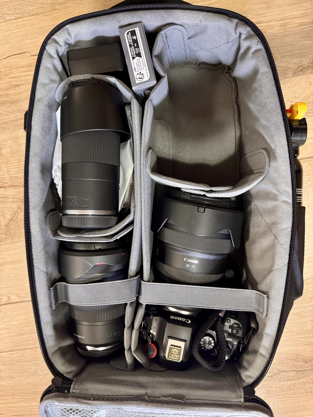 K&F CONCEPT Camera Backpack, Hardshell Photography DSLR Camera Bag with 15-15.6 Inch Laptop Compartment Hard Shell Camera Case Compatible with Canon/Nikon/Sony/DJI Mavic Drone customer photo 2