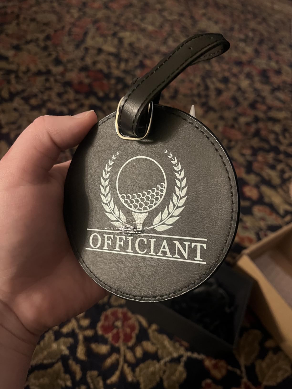 HyDren Wedding Officiant Gift Golf Ball Set with Printed Balls, Leather Pouch Tag, Thank You Tees and Gift Box, Proposal Present for Pastor Minister customer photo 1
