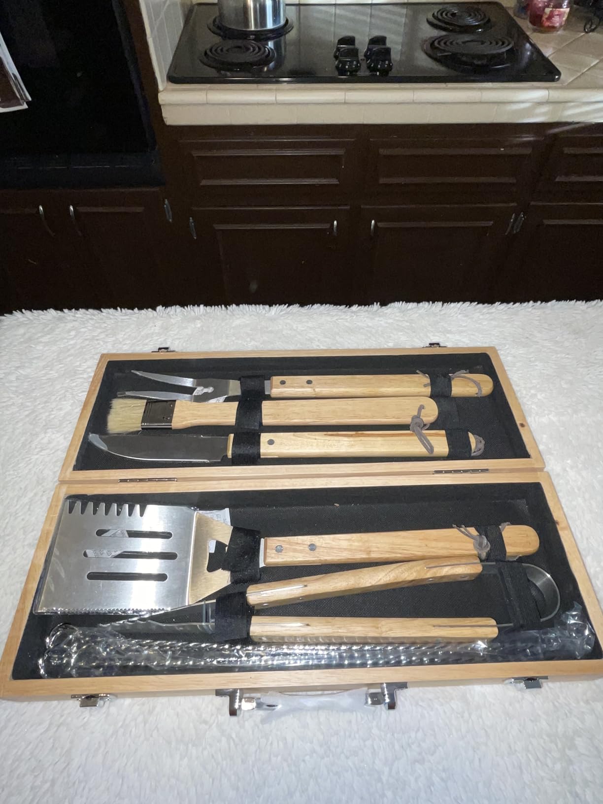 Personalized Wedding Gifts for Couple, 11 Pcs Stainless Steel BBQ Grilling Set, Custom Barbecue Tools with Engraving, Unique Wedding Gift for Newlyweds, Custom Gift Ideas for Him & Her customer photo 2