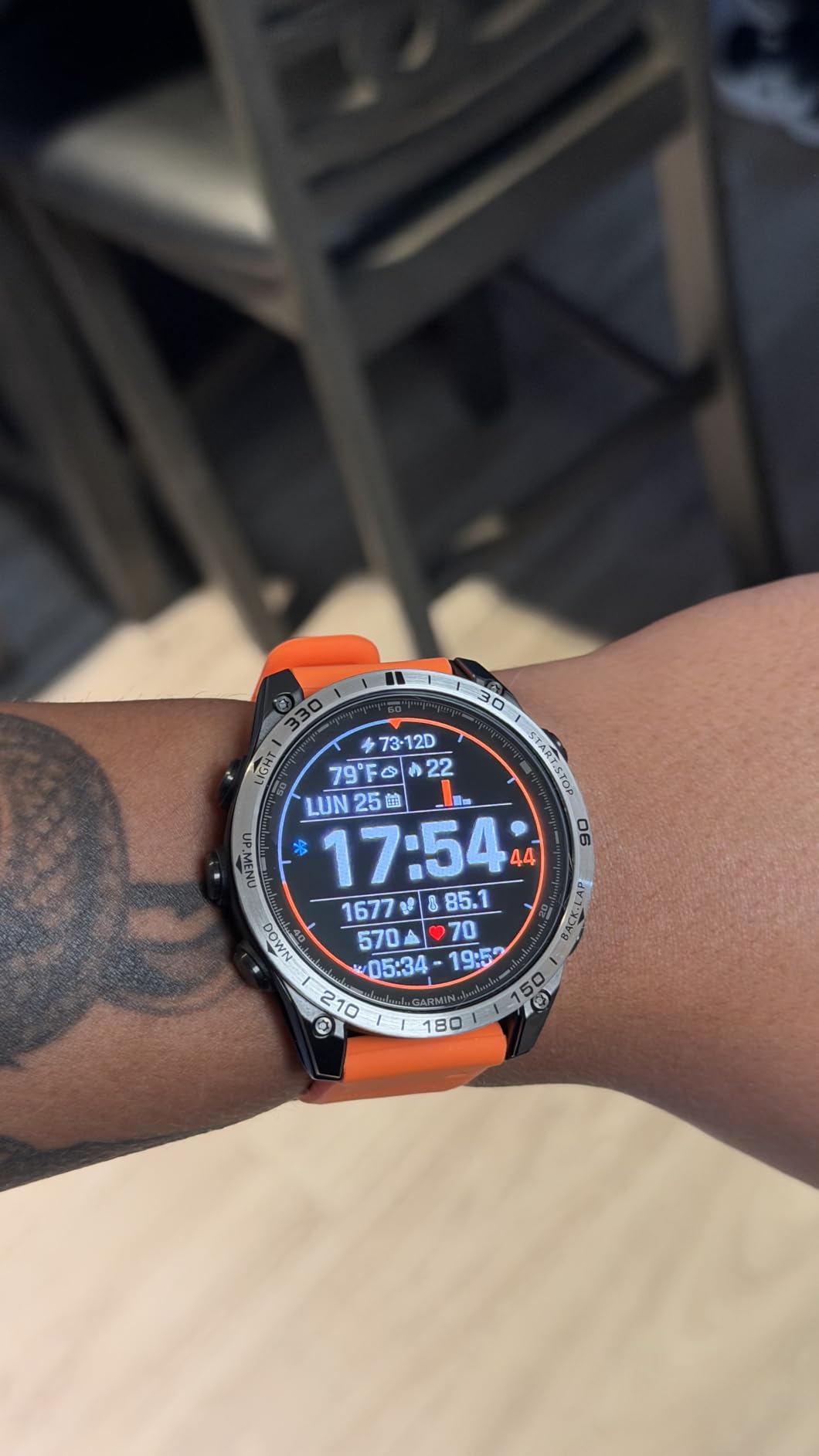 fenix 8 - 47mm, AMOLED, Premium Multisport GPS Smartwatch, Long-Lasting Battery Life, Dive-Rated, Built-in LED Flashlight, Slate Gray with Black Band customer photo 1