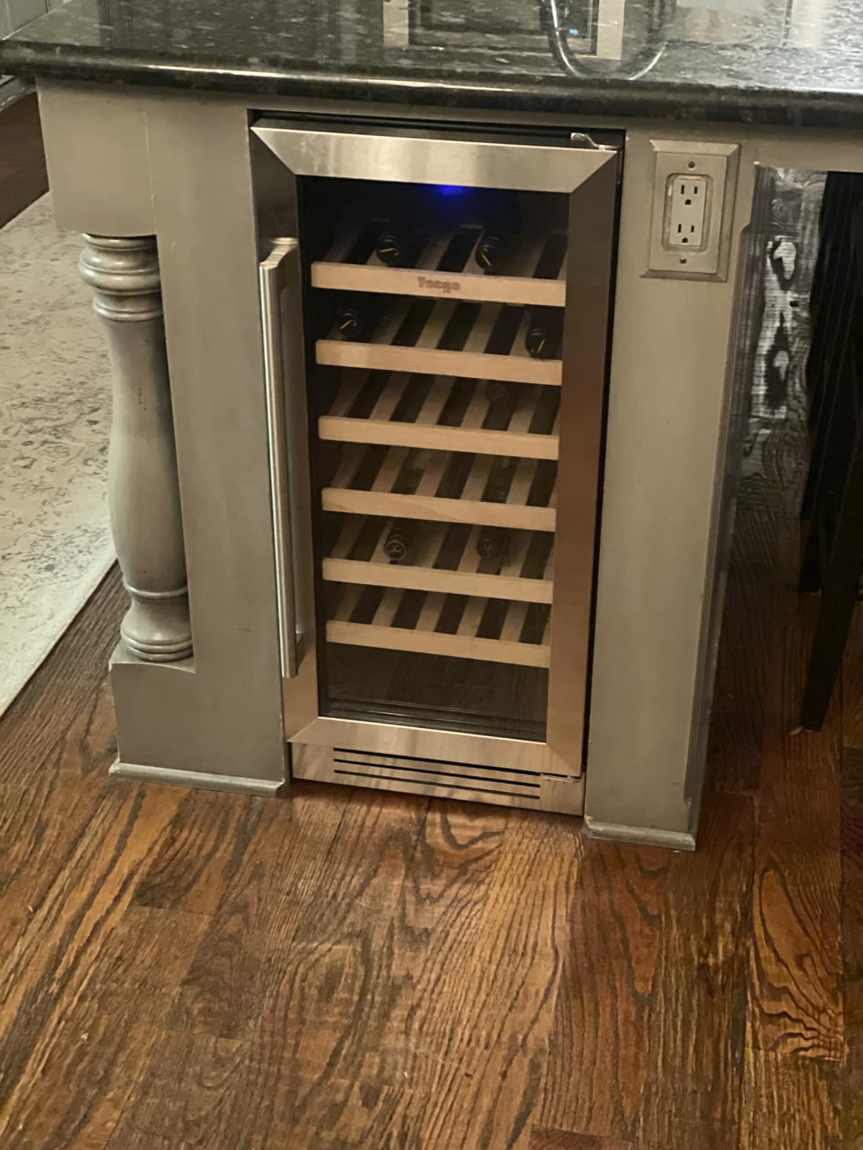 Yeego 15 Inch Wine Fridge, 28 Bottle Dual Zone Wine Cooler with Glass Door | Built-In or Freestanding, Under Counter Wine Refrigerator with 40-65°F | For Home Bar, Kitchen customer photo 1