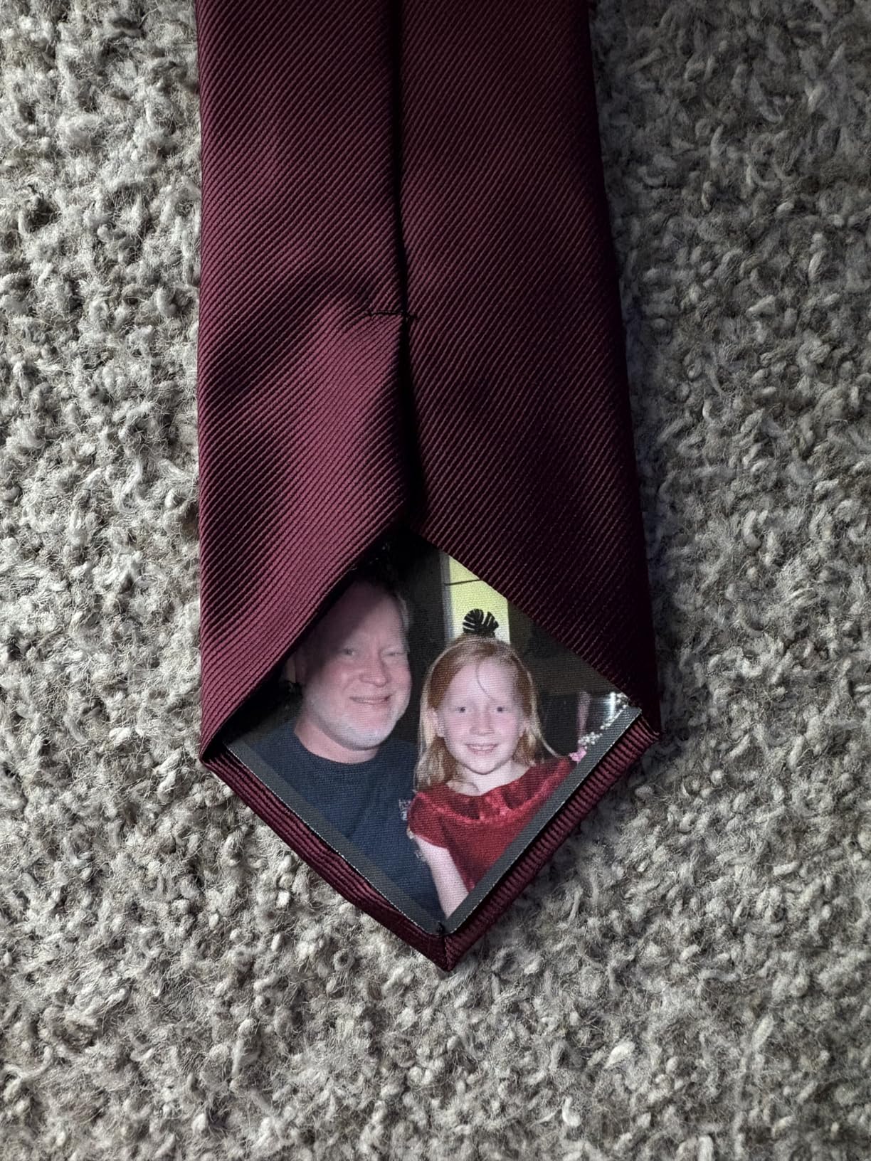 Lily's Atelier Personalized Photo Tie Patch - Pack of 3 Sizes, Custom Photo Necktie Patch, Gifts for Dad customer photo 2