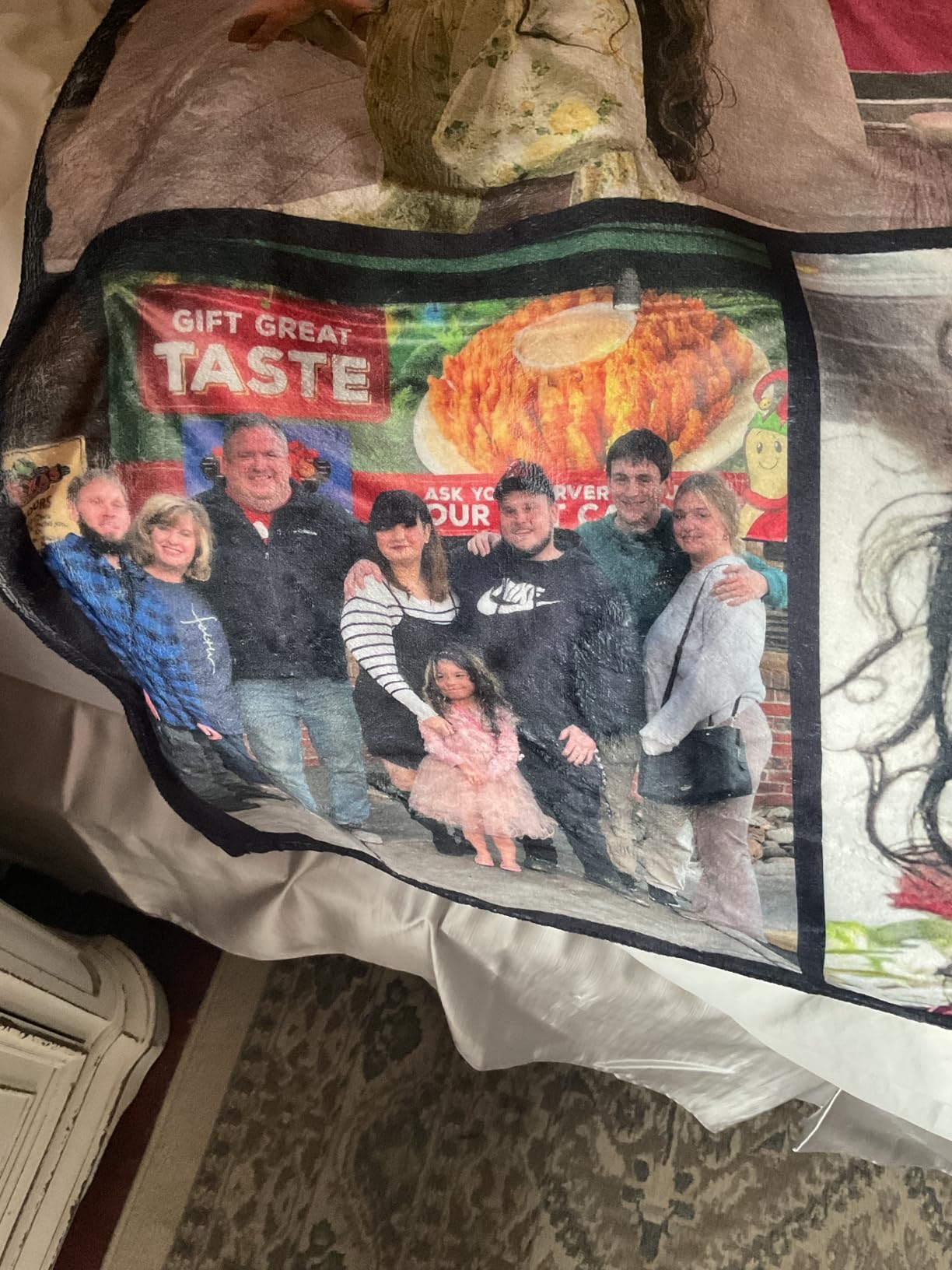 ICELIETE Custom Blanket with Picture Customized Fleece Photo Blanket for Couples Gifts Personalized Blankets and Throws Christmas Valentines Day Gifts for Boyfriend Girlfriend customer photo 1