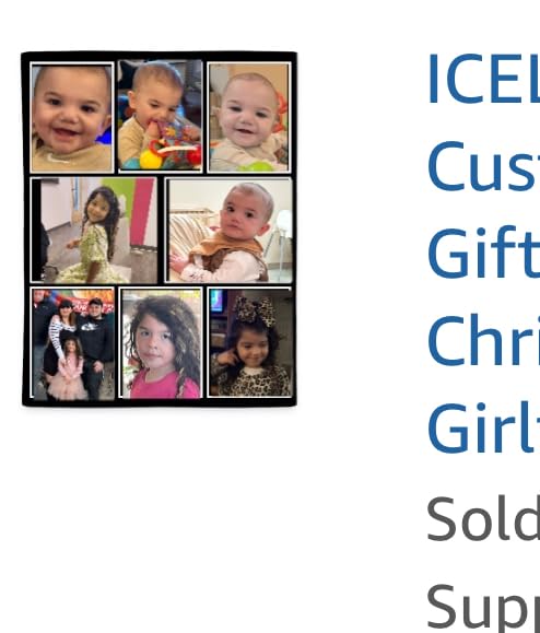 ICELIETE Custom Blanket with Picture Customized Fleece Photo Blanket for Couples Gifts Personalized Blankets and Throws Christmas Valentines Day Gifts for Boyfriend Girlfriend customer photo 2