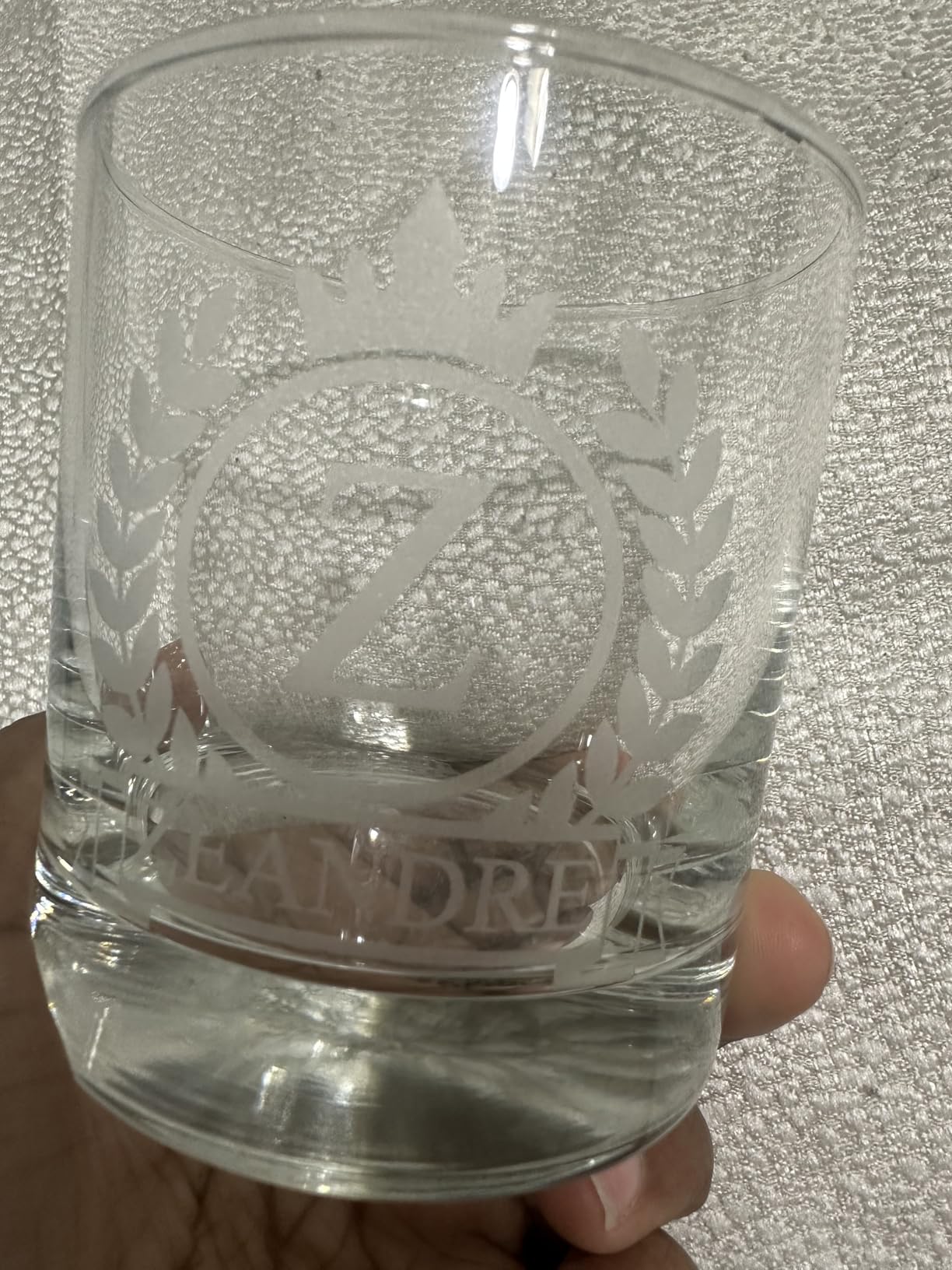 Personalized Whiskey Glass for Men, Custom Engraved Name & Initial Rocks Glasses, 11oz, Barware for Men, Father's Day Gifts customer photo 1