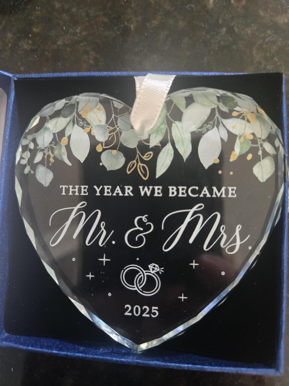 HEXMOZ Engagement Gifts for Couples, Women - Bride to Be Gift, Fiance Gift | Happy Engagement Gifts for Newly Engaged Couples, Her - Just Engaged Acrylic Ornament 2026 Party Decorations customer photo 2
