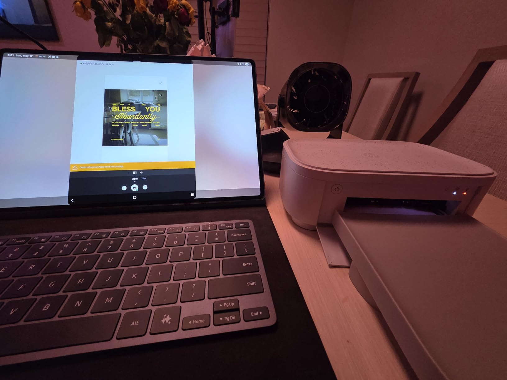HP Sprocket Studio Plus 4x6 Wireless Instant Photo Printer, 118 Sheets + 3 Cartridges, Wi-Fi, Premium Dye Sublimation, Compact Home Use, Prints Vibrant Color Pictures, Editing App for Fun Photos customer photo 1