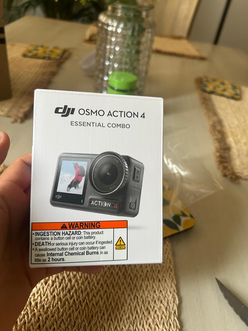 DJI Osmo Action 4 Essential Combo, Waterproof Action Camera Vlogging Camera, 1/1.3