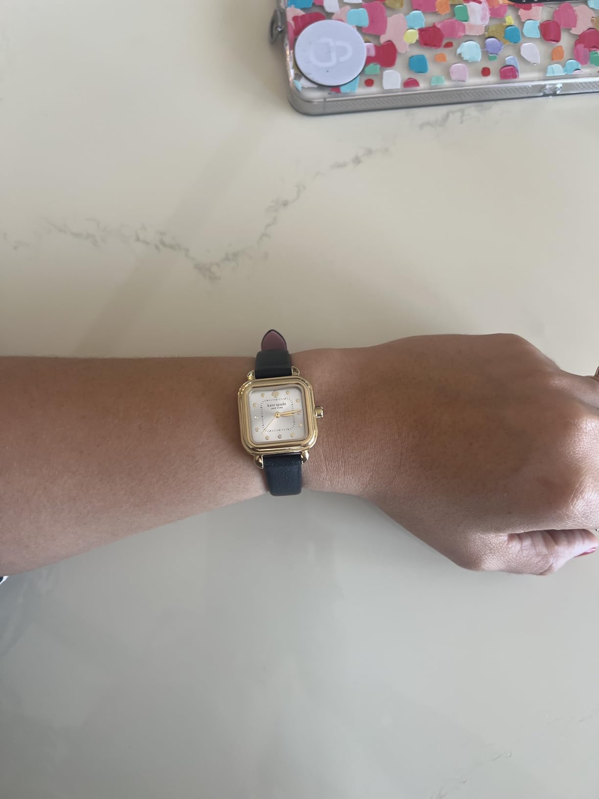 kate spade new york Gracie Square Women's Watch with Stainless Steel Bracelet or Leather Band customer photo 1