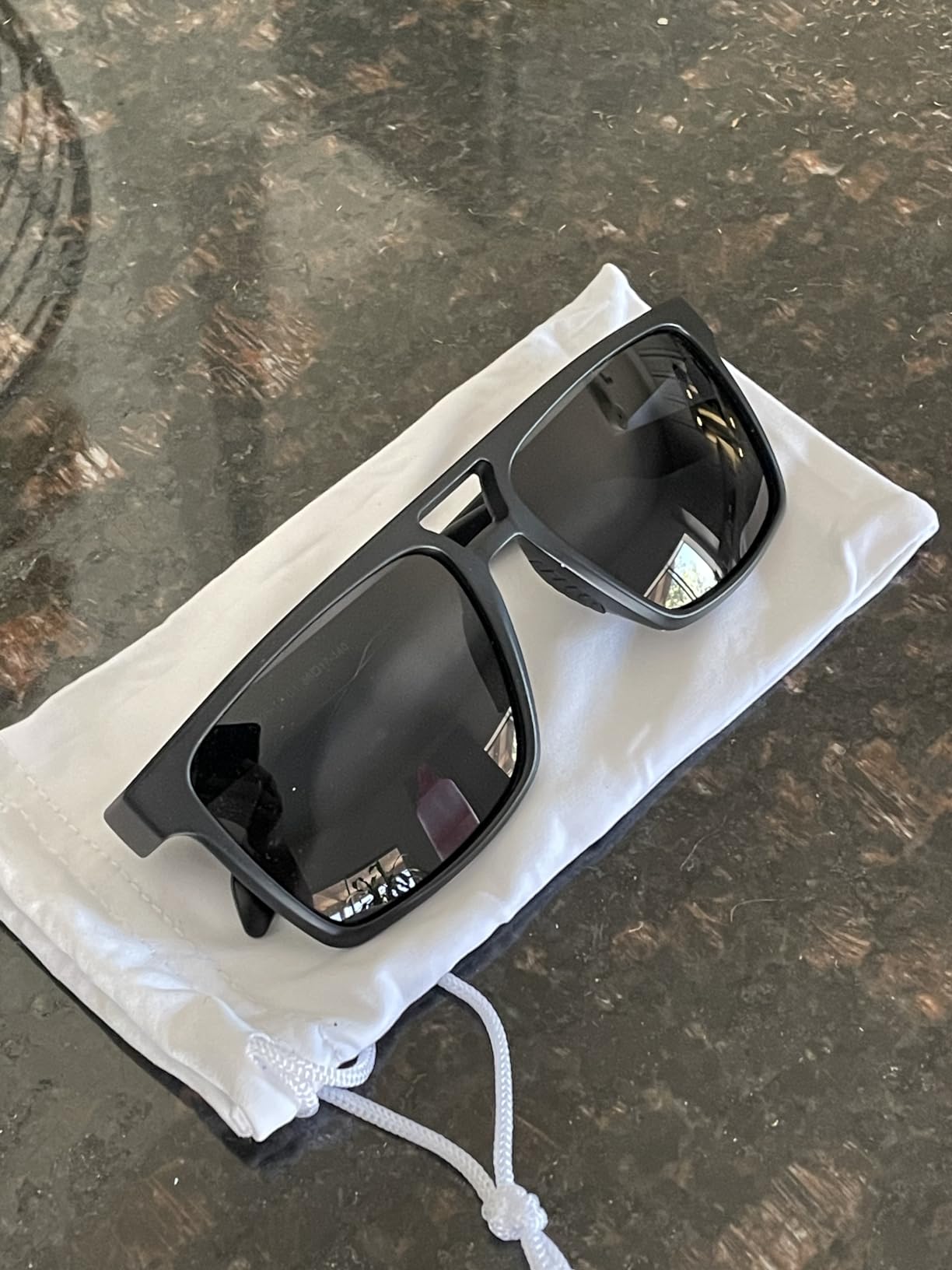 BIRCEN Mens Polarized Sunglasses for Driving: Rimless UV Protection Sun Glasses with Al-Mg Frame for Fishing Traveling Golf customer photo 1