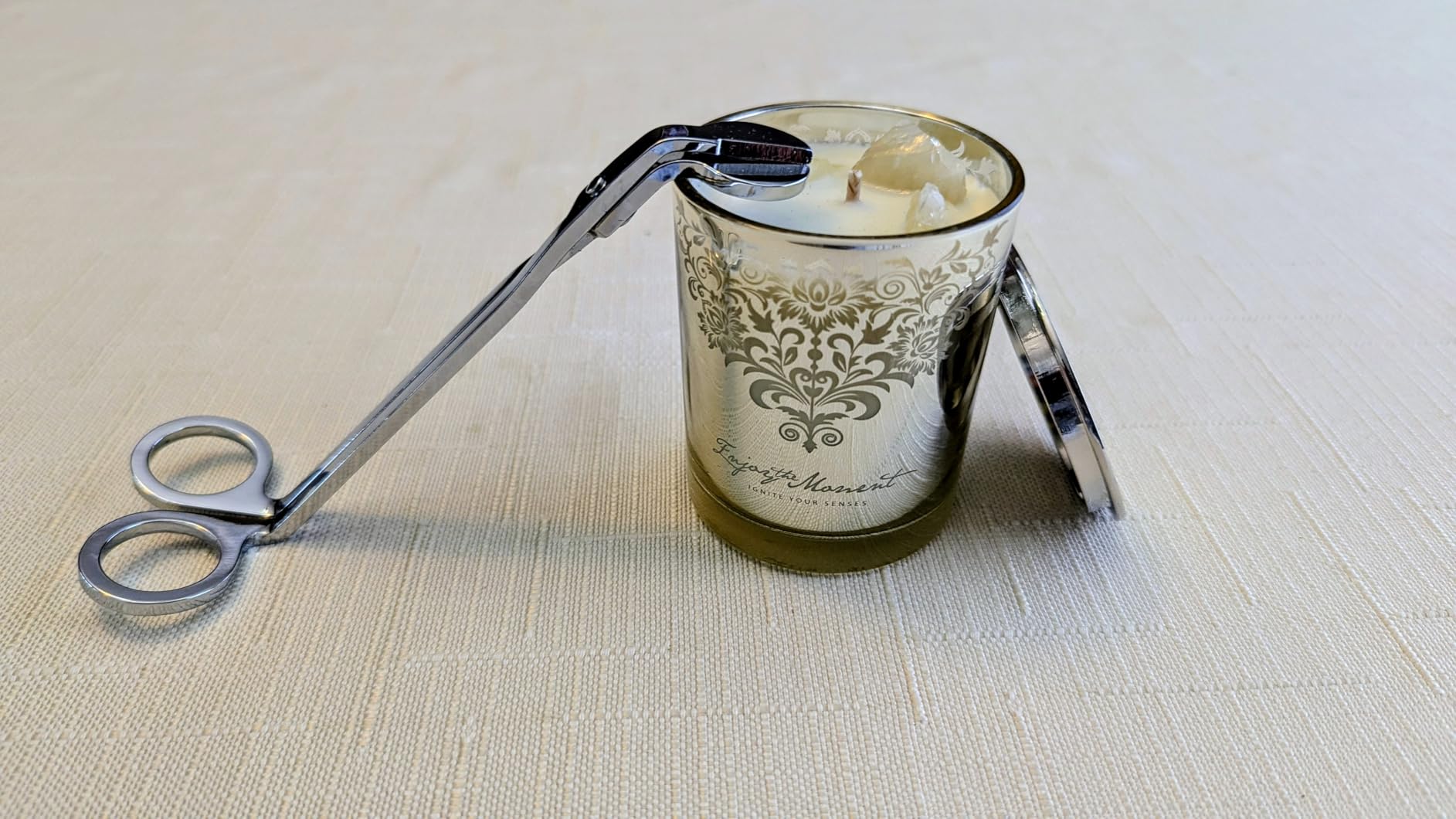Luxury Soy Candle Gift Set for Women - 3 Pack 7oz Crystal Glass Aromatherapy Candles, 120H Total Burn Time, Soy & Beeswax Blend with Wick Trimmer & Snuffer Lid, Spa & Relaxation Scents customer photo 2