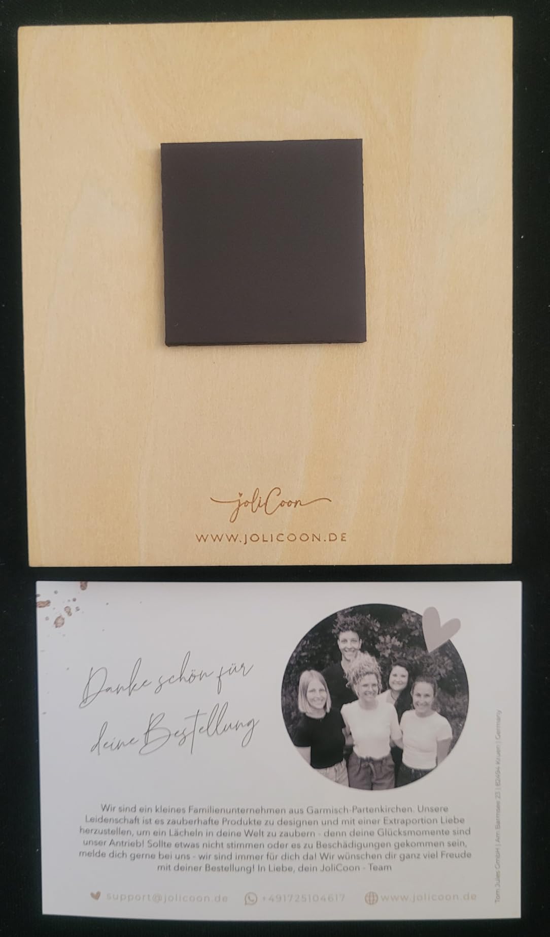 JoliCoon Maid of Honor Proposal Picture Frame, Will You Be My Maid of Honor - Wooden Magnetic Frame customer photo 2