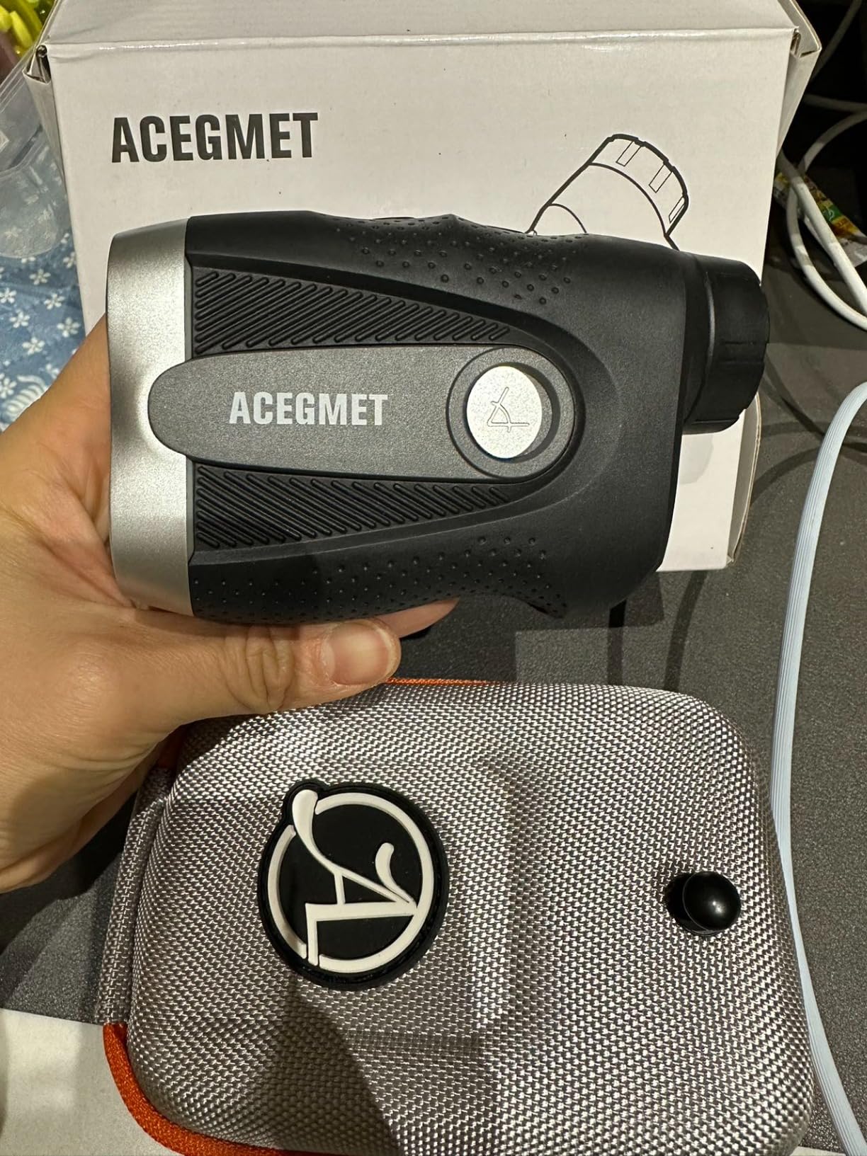 ACEGMET PFS5 Golf Range Finder, Slope & Triangulation, Magnetic, 1300 Yards customer photo 2