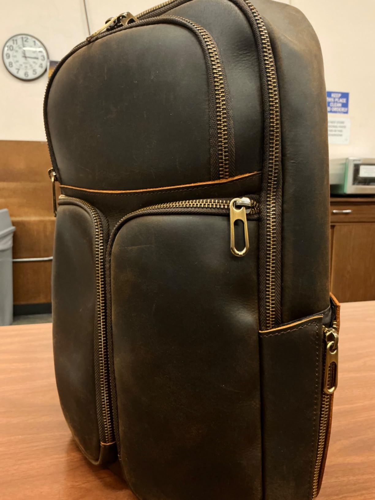 Polare Full Grain Cowhide Anti Theft Chest Shoulder Bag Vintage Sling Crossbody Casual Daypack customer photo 1