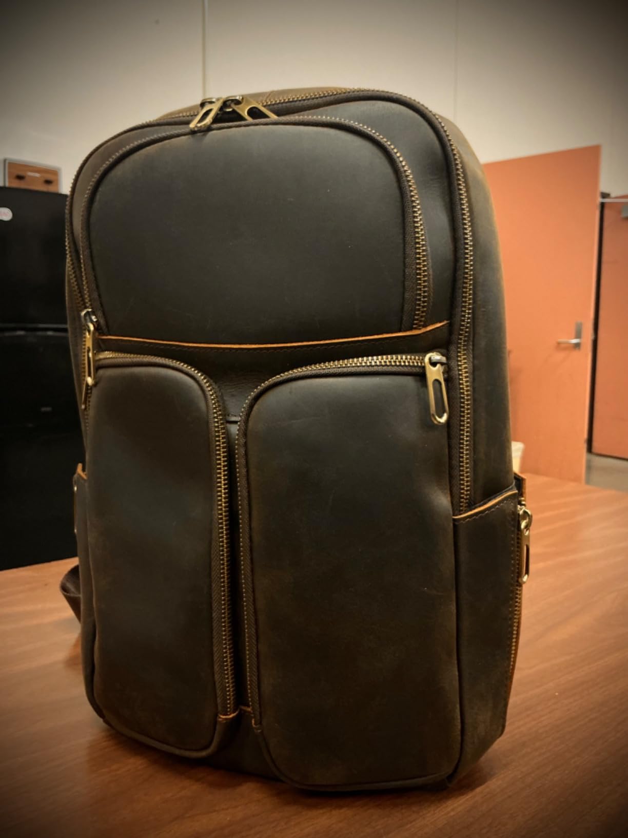Polare Full Grain Cowhide Anti Theft Chest Shoulder Bag Vintage Sling Crossbody Casual Daypack customer photo 2