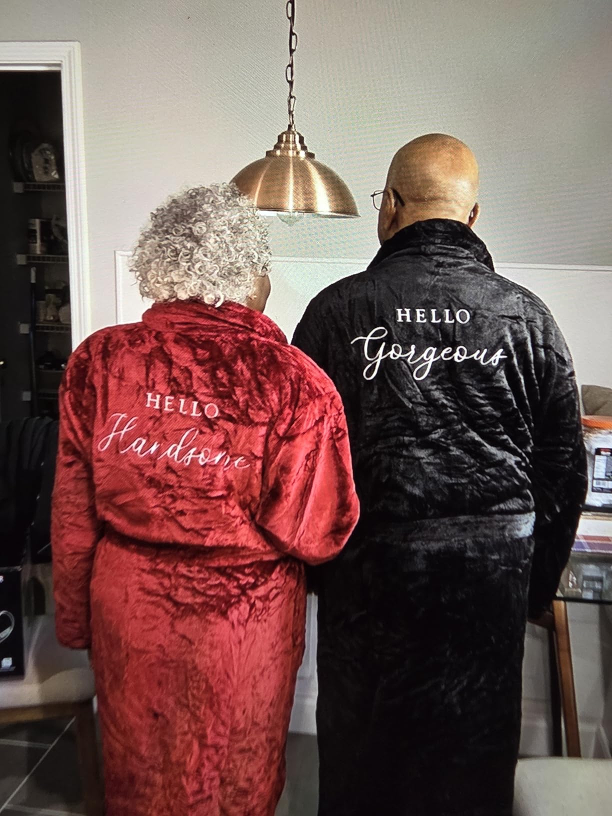 2 Pcs Valentines His and Hers Robes for Couples Mr and Mrs Matching Robes for Wedding Engagement Bridal Shower Gifts customer photo 2