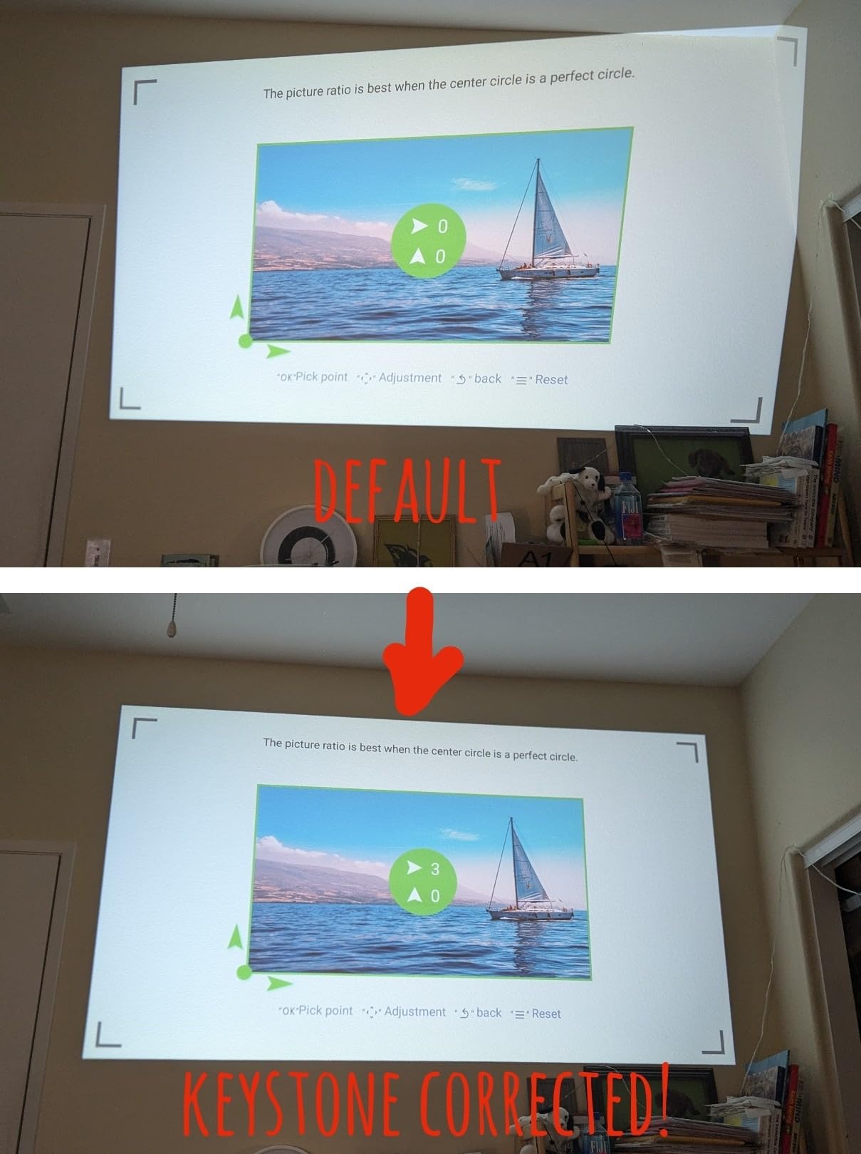 Smart Outdoor Projector with WiFi and Bluetooth, Movie Projector, Dolby Audio with Dual Speaker, Auto Focus w/ YouTube & PrimeVideo Proyector, Upgraded P62 Pro, 4K Support customer photo 2