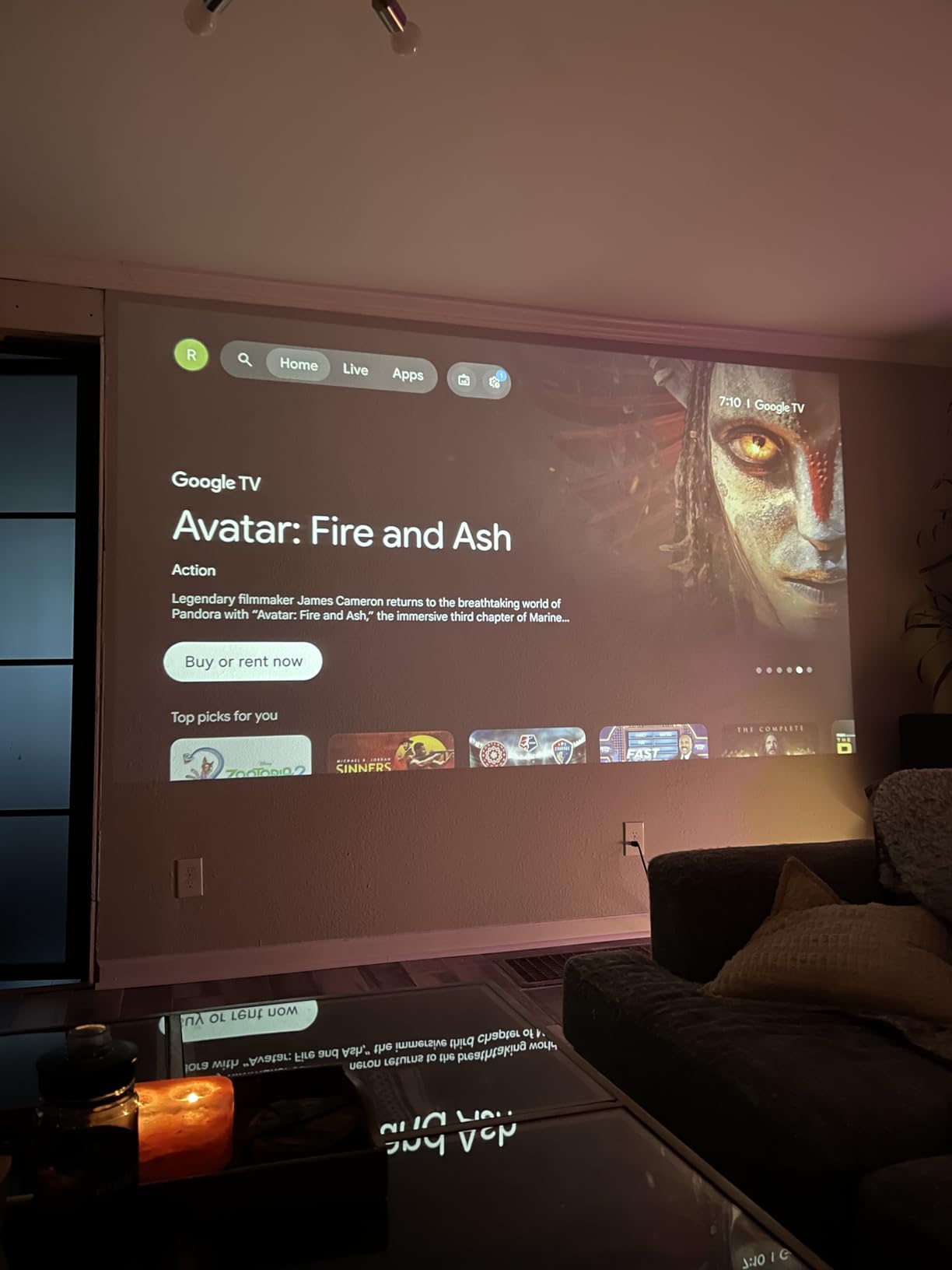VOPLLS 4K Smart Projector with WiFi and Bluetooth, Official Licensed Google TV, Outdoor Projectors with Dolby/Auto Focus, Portable Movie Phone Wireless Gaming Wifi Proyector for Bedroom/Home/Ceiling customer photo 2