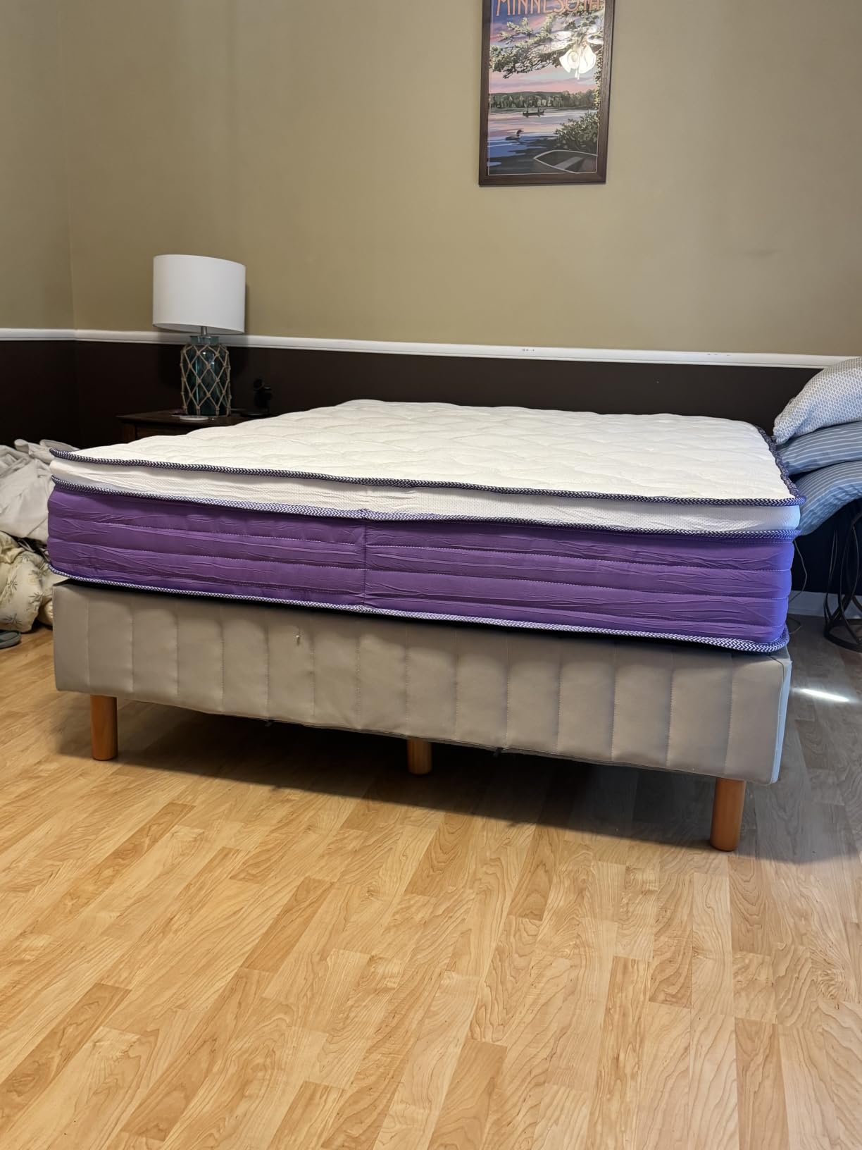 Queen Mattress, 12 Inch Queen Size Mattress in a Box, Hybrid Memory Foam with Pocket Springs for Motion Isolation, Medium Firm & Pressure Relief and Cool Sleep, CertiPUR-US Certified, No Fiberglass customer photo 2