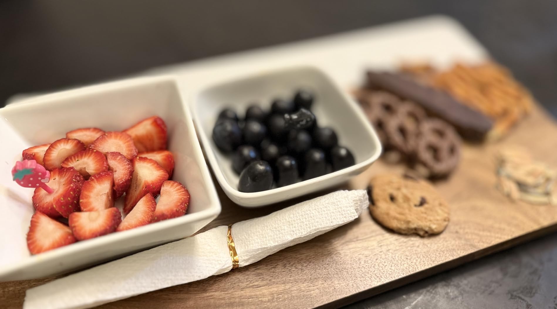 Charcuterie Board Set - Marble & Acacia Wood Cheese Board Gift Set | Gift Set, For Hosting, Wedding and Housewarming, Bridal Shower, Marble Serving Tray customer photo 2