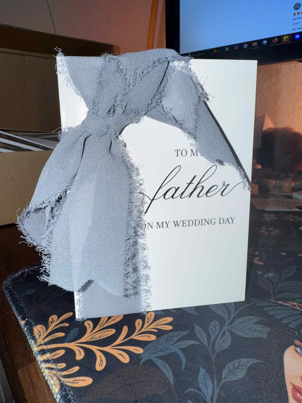 SEEBERY Wedding Day Card for Mom, To My Mother on My Wedding Day, Mother of the Bride or Groom Gift, Sentimental Thank You Card from Daughter or Son customer photo 1
