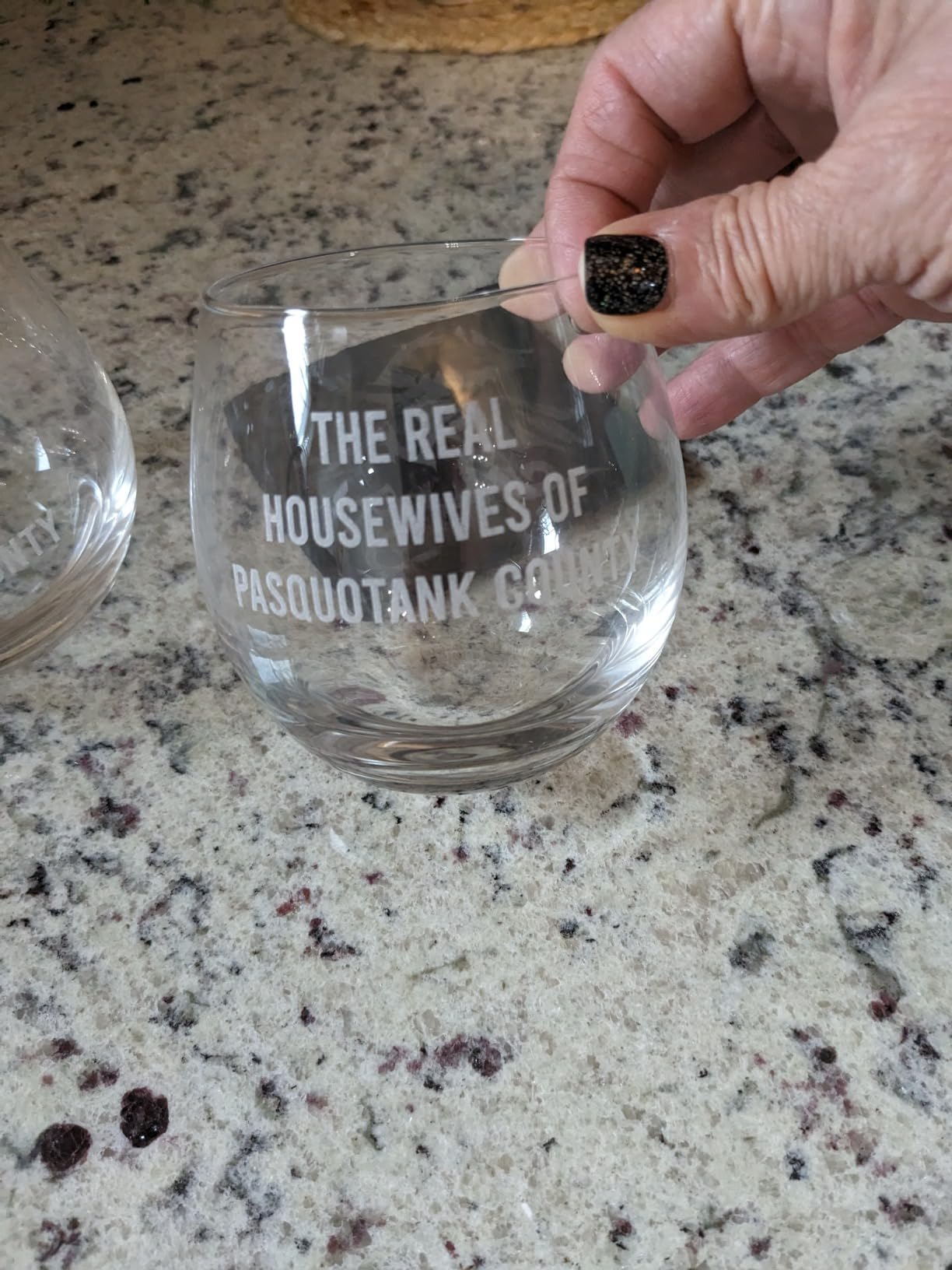 Personalized Mr and Mrs Stemmed Wine Glasses, Set of 2 | 12 engraving designs, permanent laser engraving, dishwasher safe, for weddings, engagements, anniversaries customer photo 2