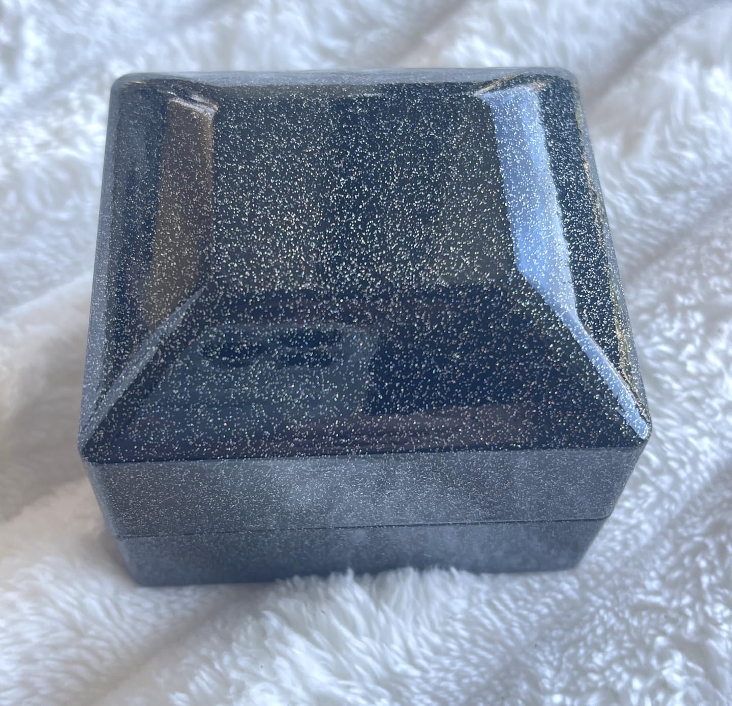 Eveynsh LED Lighted Engagement Ring Box, Matte Black Ring Case for Proposal | Gift Giving, Perfect for Wedding, Anniversary, Ceremony, LED Light Included customer photo 2