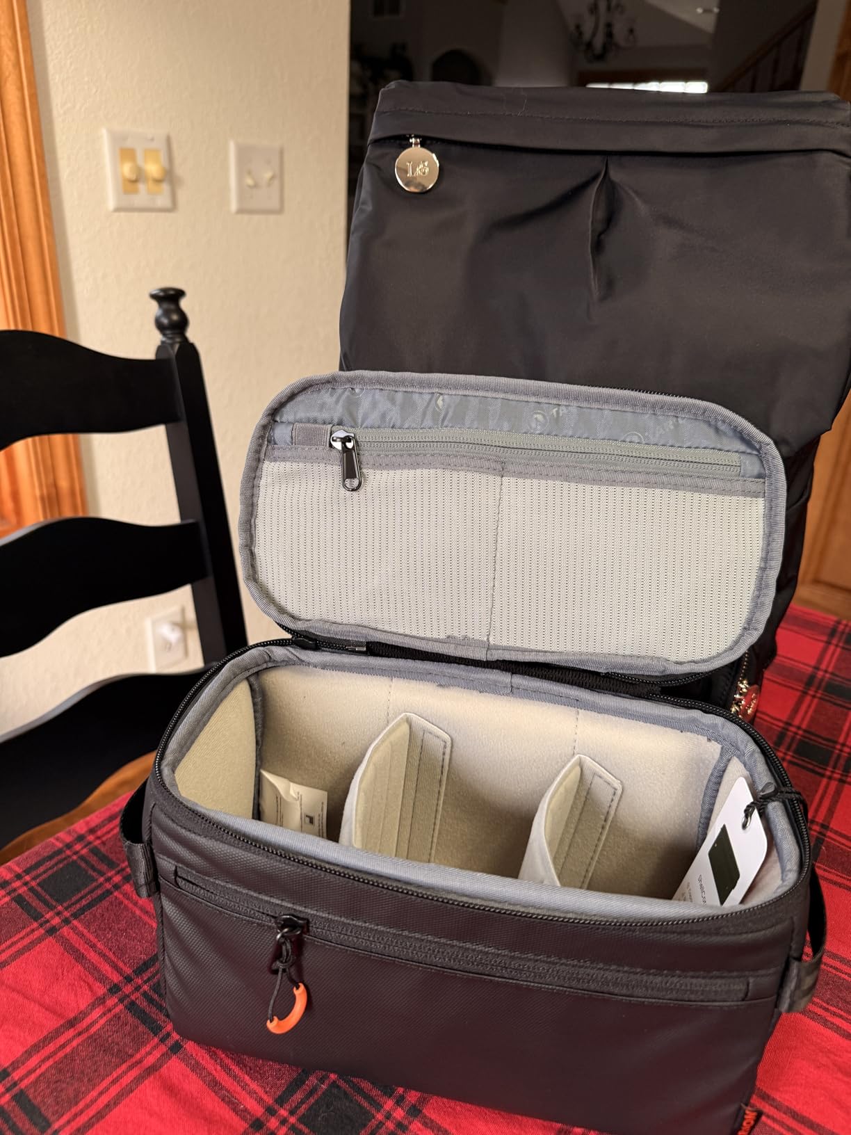 TARION Padded Camera Insert Bag Protective Framed DSLR Inner Case Organizer - Fits 1 Camera and 2 Lenses, Removable Lid, ShellCore XS customer photo 1