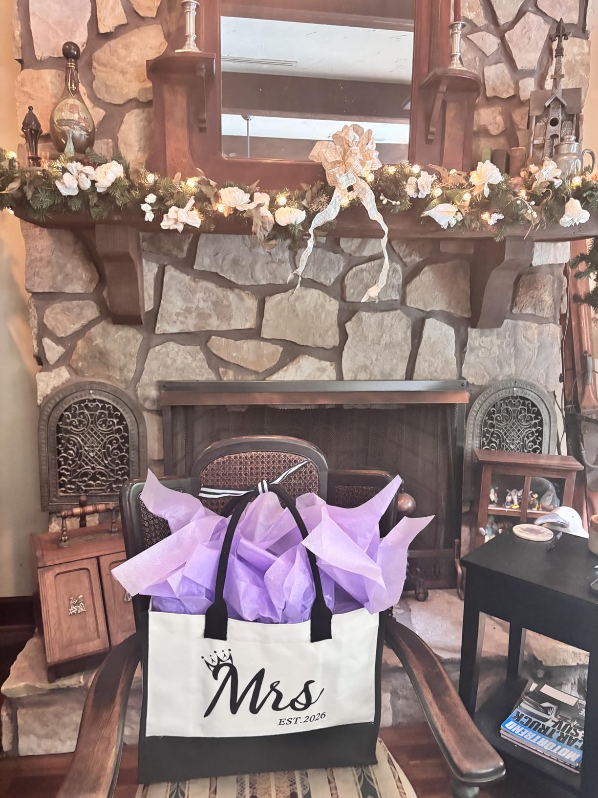 Mother of the groom Gifts, Wedding Gifts for Mom from Daughter Son, Mother of the groom Canvas Tote Bag, Unique Mom Gift for Christmas Honeymoon, Bridal Shower Gift customer photo 2