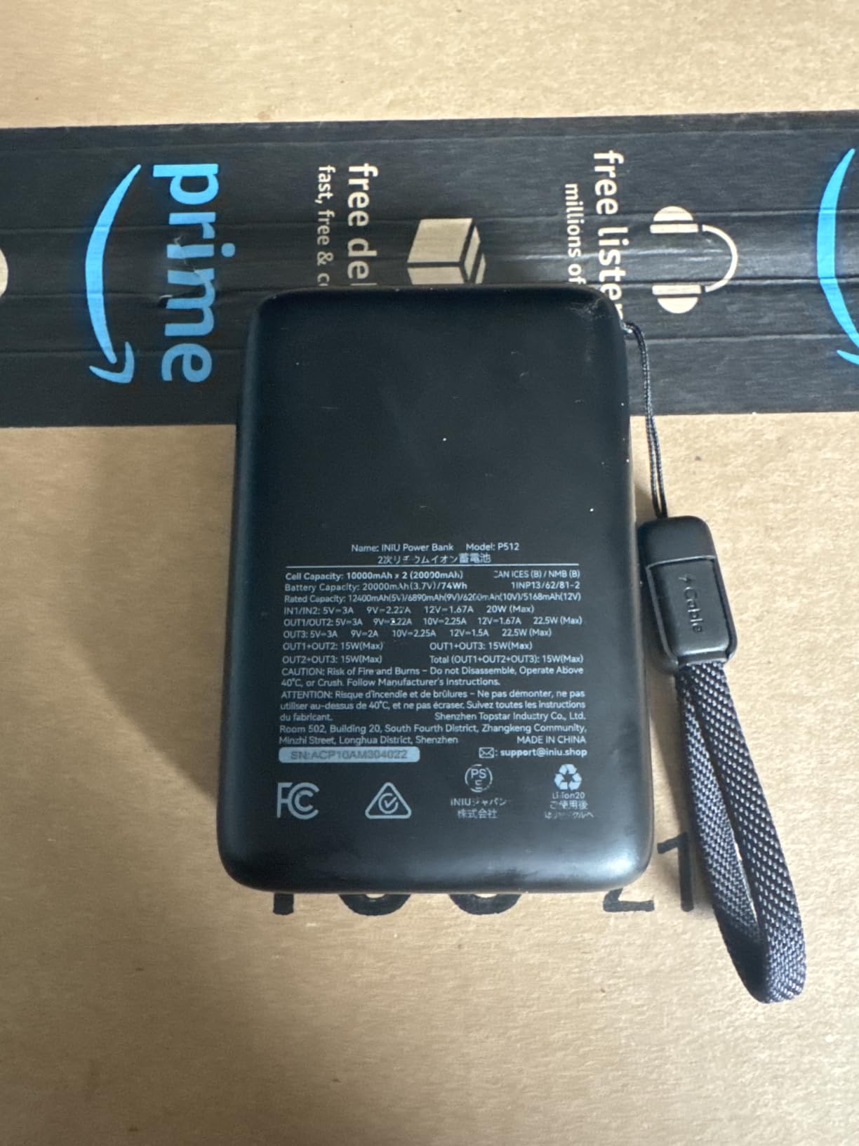 INIU Portable Charger, Smallest 20000mAh 22.5W Fast Charging Power Bank customer photo 2