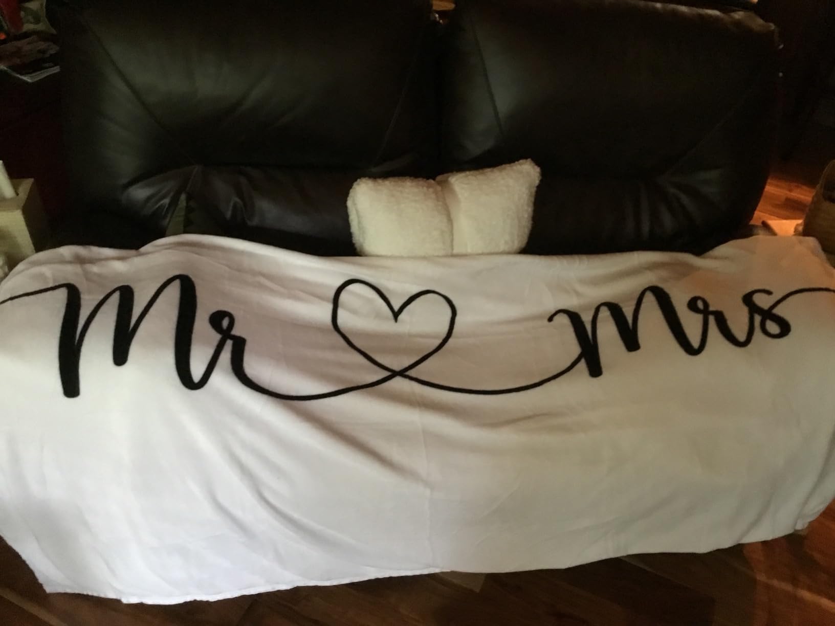 Ethisa Mr and Mrs Throw Blanket - Wedding Gifts for Couples, 50x60 Inch Soft Fleece Couples Gift customer photo 1