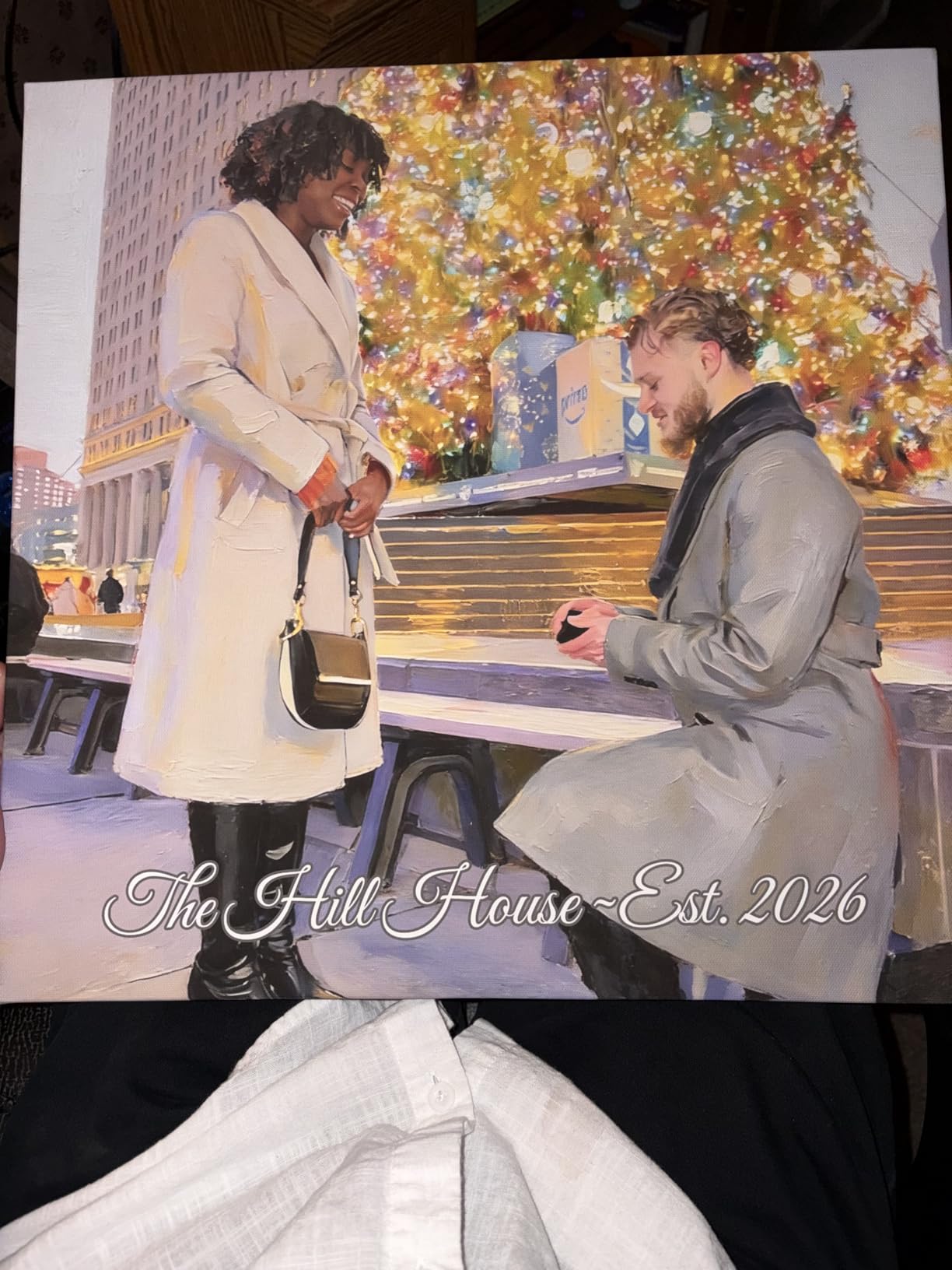 Custom Portrait from Photo, Photo to Painting Canvas Print Watercolor | Personalized Couple Family Wedding Birthday Gift Wall Art | Made in USA (12