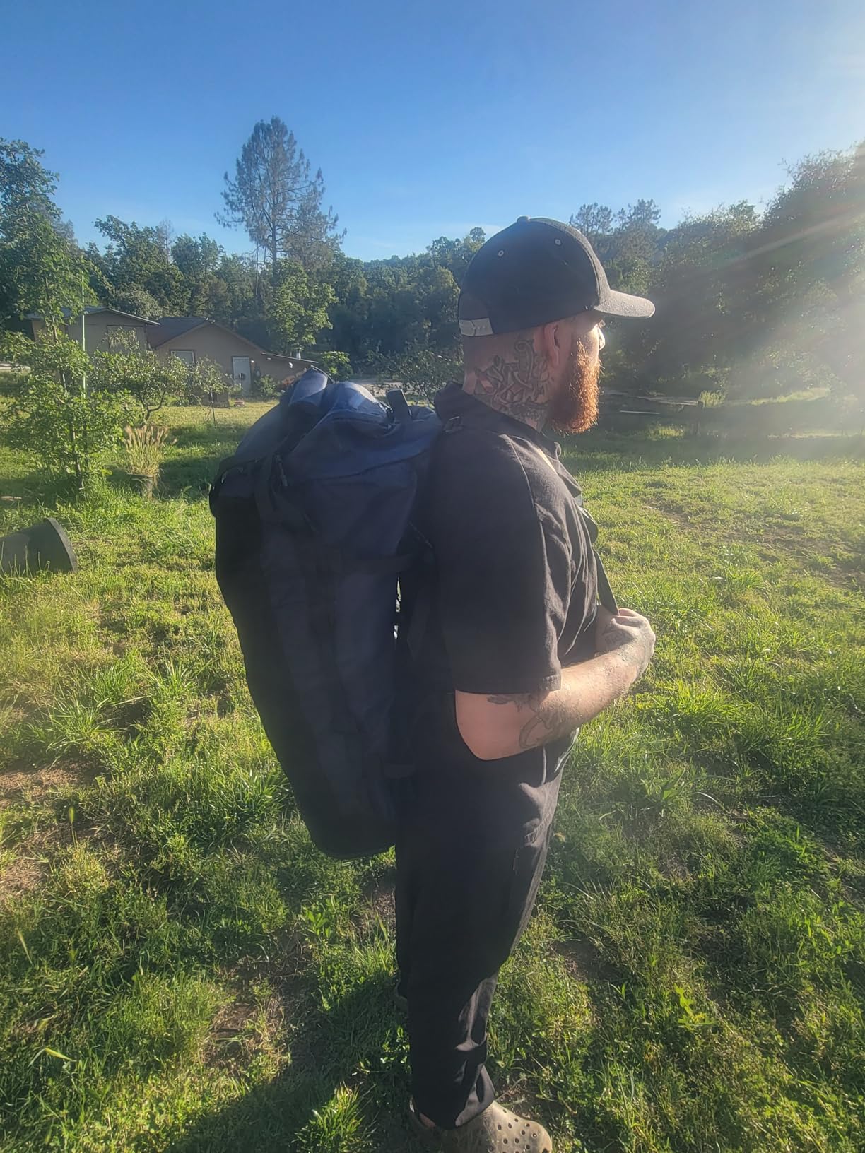 Rolling Duffle Bag with Wheels, 110L/140L Expandable Soft-Sided Foldable Duffle Bag with 2 Rubber Wheels, Packable 32