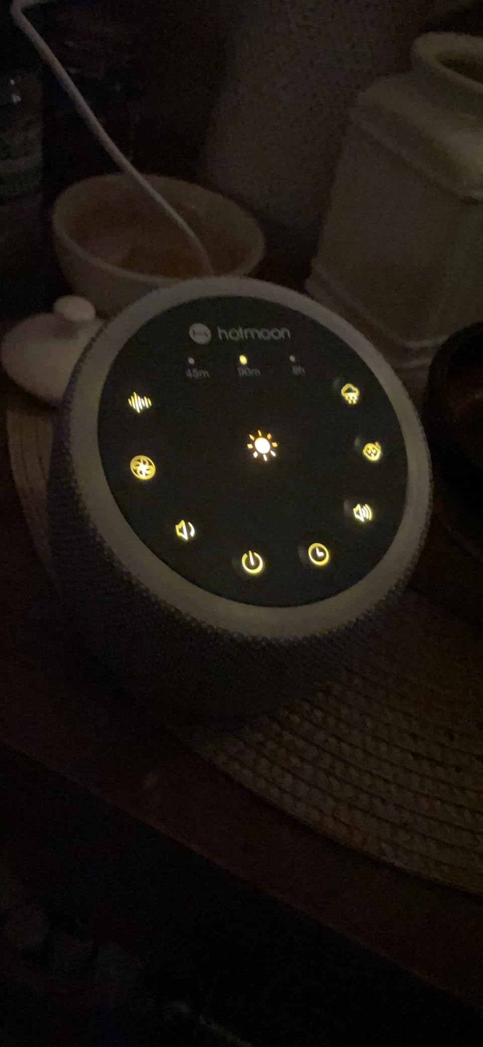 Sound Machine for Sleep, Cocoon 2, 40 Sounds, Dual-Speaker, Plug in | White Green Pink Brown Noise Machine for Sleeping Adults, 4 Timers, 8 Night Light customer photo 2