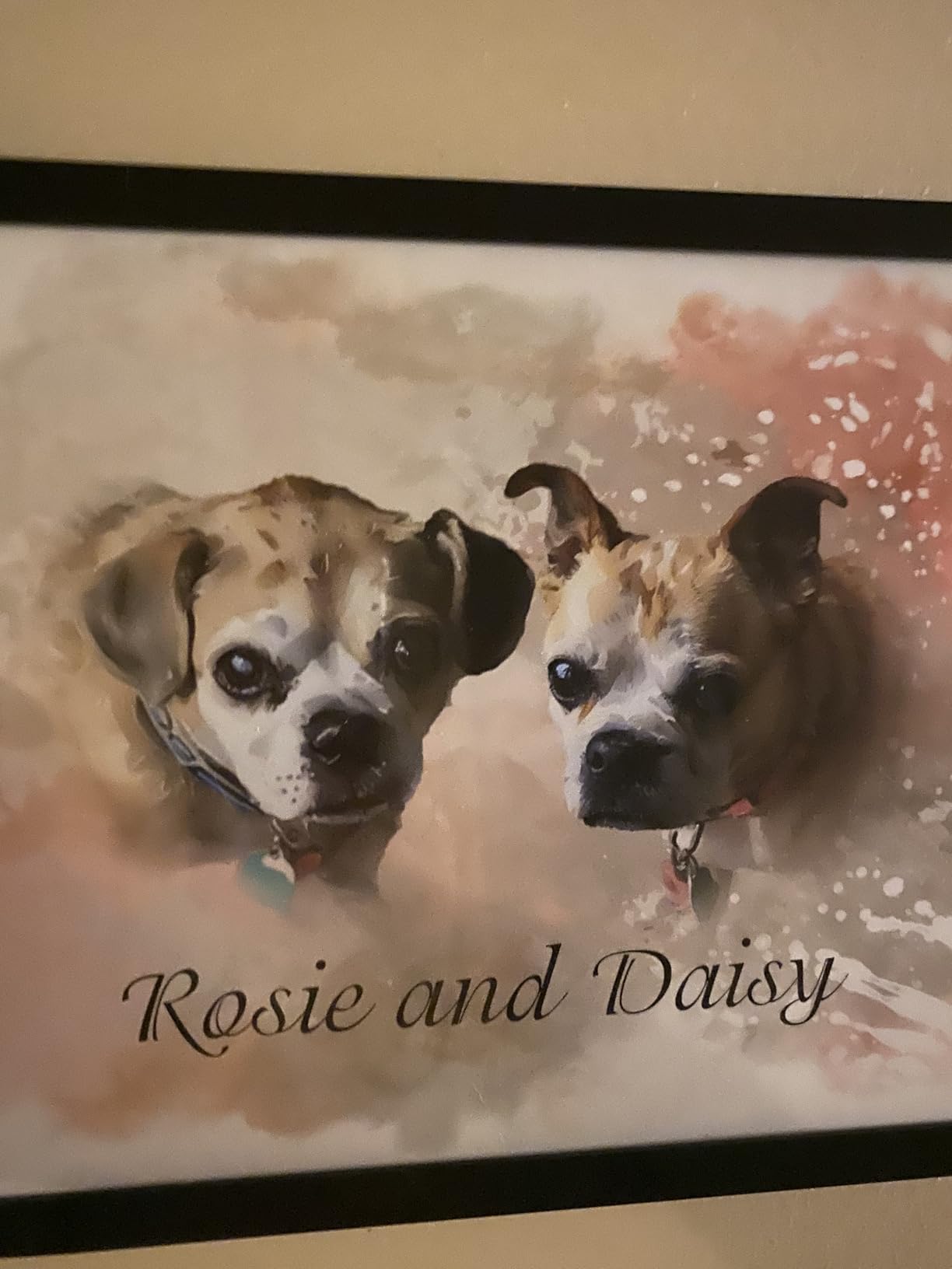 Dotride Watercolor Custom Couple Portrait Gift from Photo, Personalized Couple Canvas Prints, Custom canvas Paintings Wall Art for Home Decoration, Personalized Valentine Anniversary Wedding Gift for Her Husband Wife Parents for Valentine's Day customer photo 2