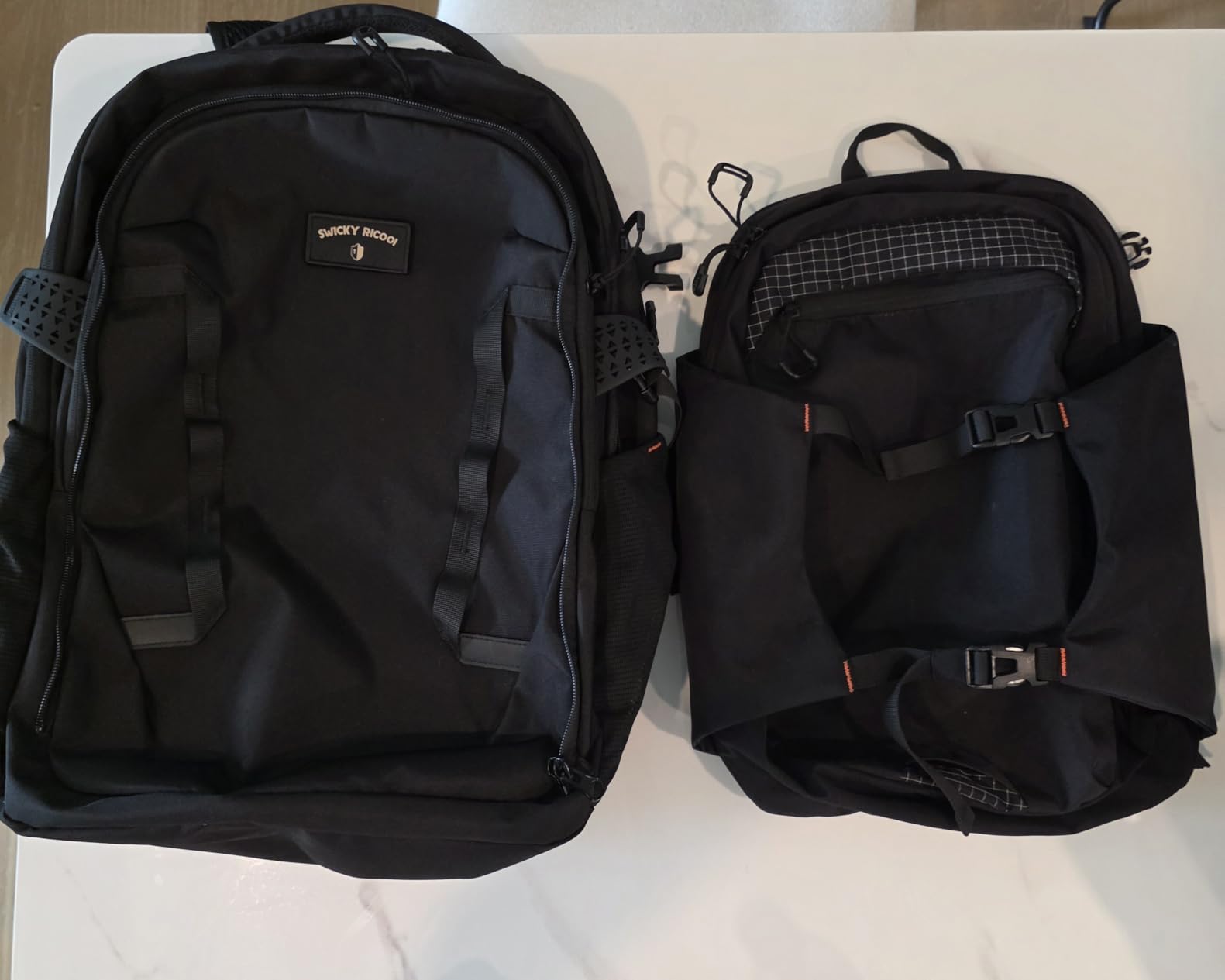 2-in-1 Detachable Carry-On Backpack - Splits into Two Bags for Travel, 56L Laptop Backpack Fits 17 Inch Laptop customer photo 1