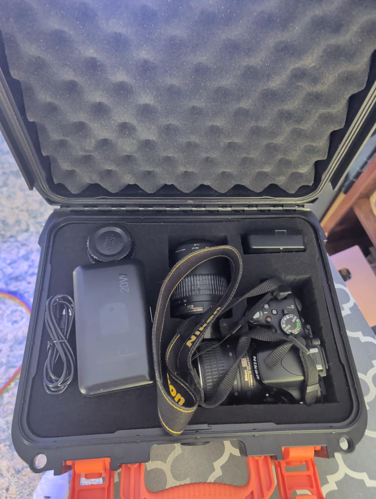 K&F CONCEPT Waterproof Hard Case, IP67 Protective Case with Pre-cut Foam | PP & Pick-Pluck Foam, IP67 Waterproof+Dustproof+Shockproof, Hard Shell for Camera & DJI Drone & Equipment Storage, BC01 customer photo 2