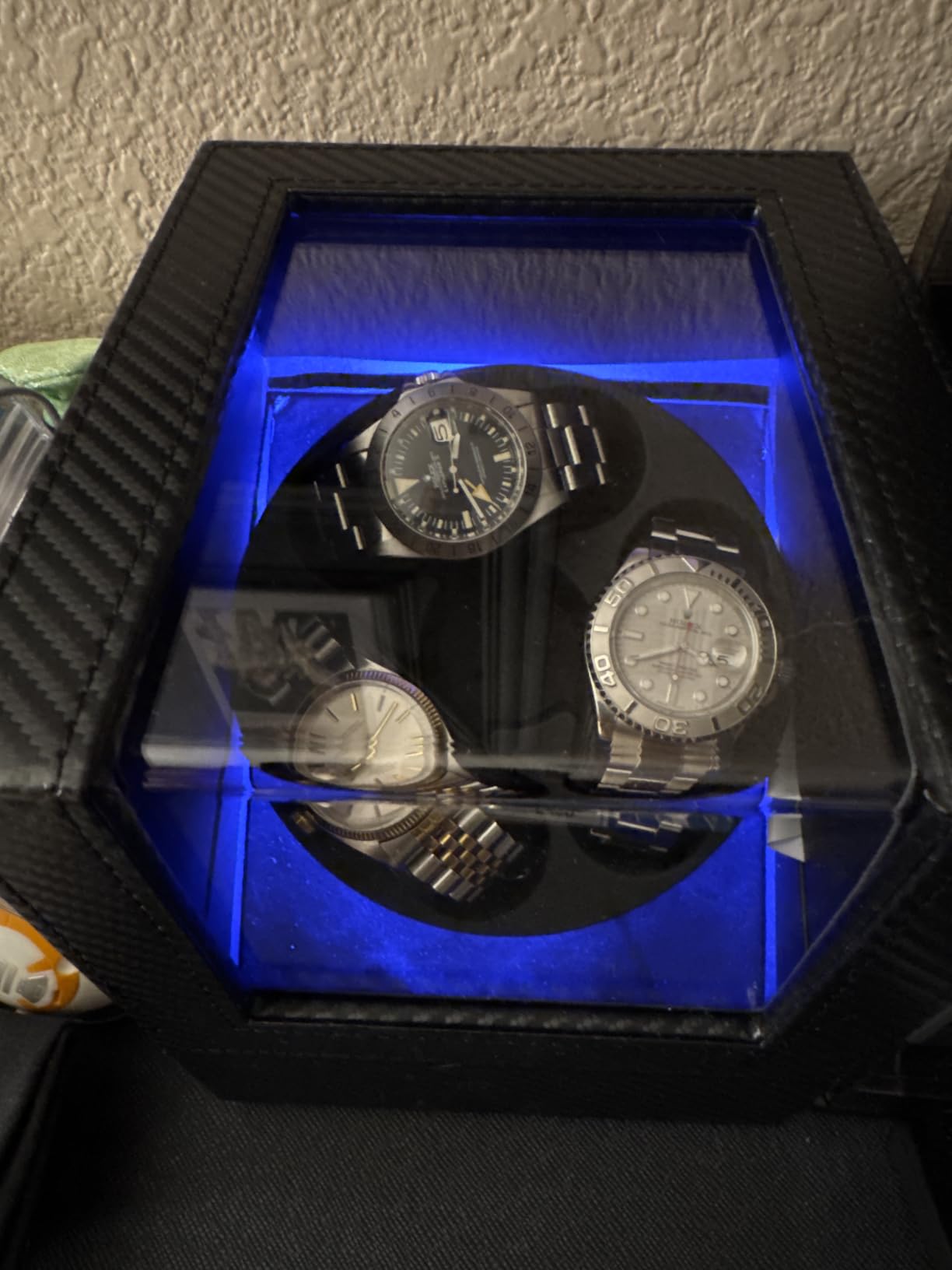 3 Watch Winder Box for Automatic Watch, Ultra Quiet, 4 Rotation Modes customer photo 1