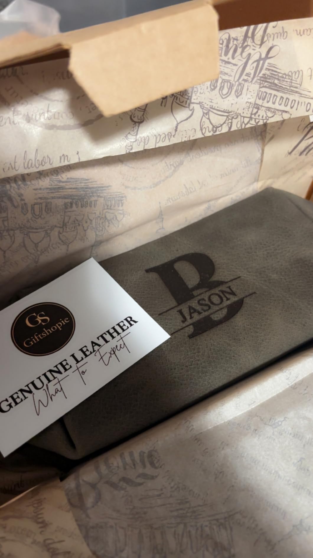 Personalized Handmade Genuine Leather Toiletry Bag | Custom Engraved Shaving Dopp Kit with Name, Initial | Travel Pouch for Men, Him, Husband, Dad, Boyfriend | Gift Idea for Groomsmen customer photo 2
