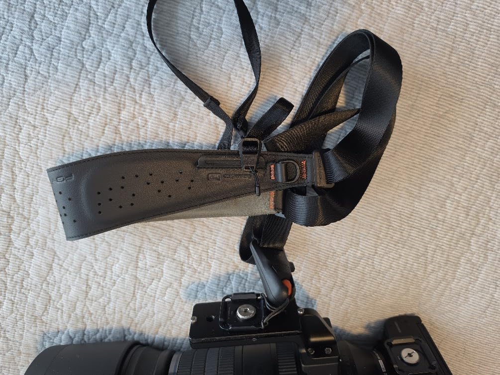 PGYTECH Brown Camera Strap Pro, Single Camera Harness w Underarm Strap | Professional Camera Shoulder Strap Crossbody w QR, Leather Ergonomic Padded Neck Strap for DSLR/Mirrorless for Photographers customer photo 2