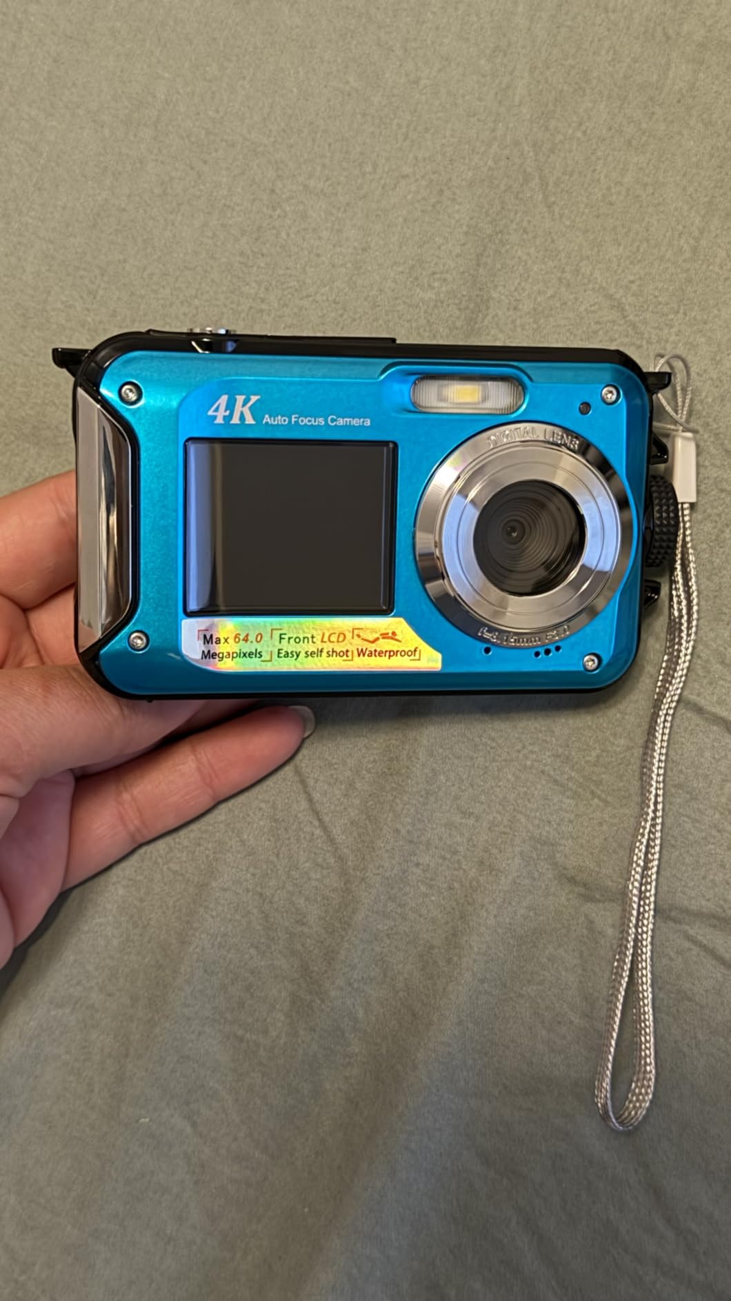 4K Underwater Camera 16FT Waterproof 64MP Dual-Screen with 32GB Card, Autofocus, Floatable, Compact, Ideal for Selfies, Snorkeling, Travel customer photo 2
