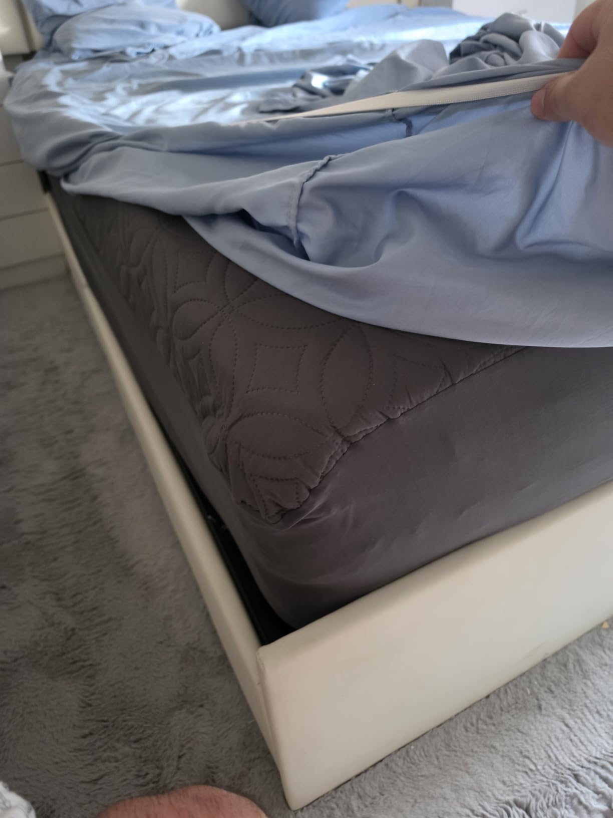 Extra Firm Queen Mattress 12 inch, Hybrid Mattress with Extra Back and Lumbar Hip Support, Pressure and Back Pain Relief,365 Nights Trial customer photo 1