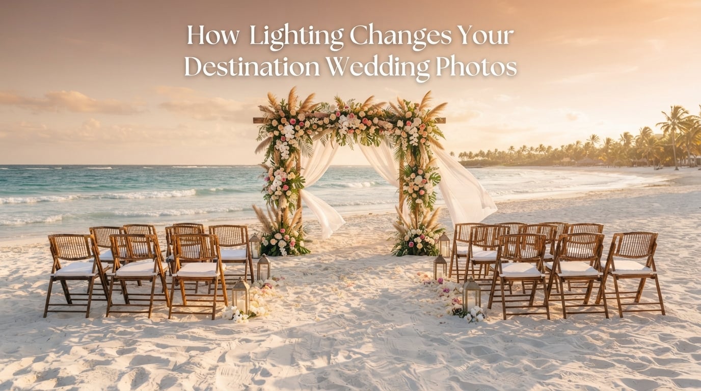 How Lighting Changes Your Destination Wedding Photos
