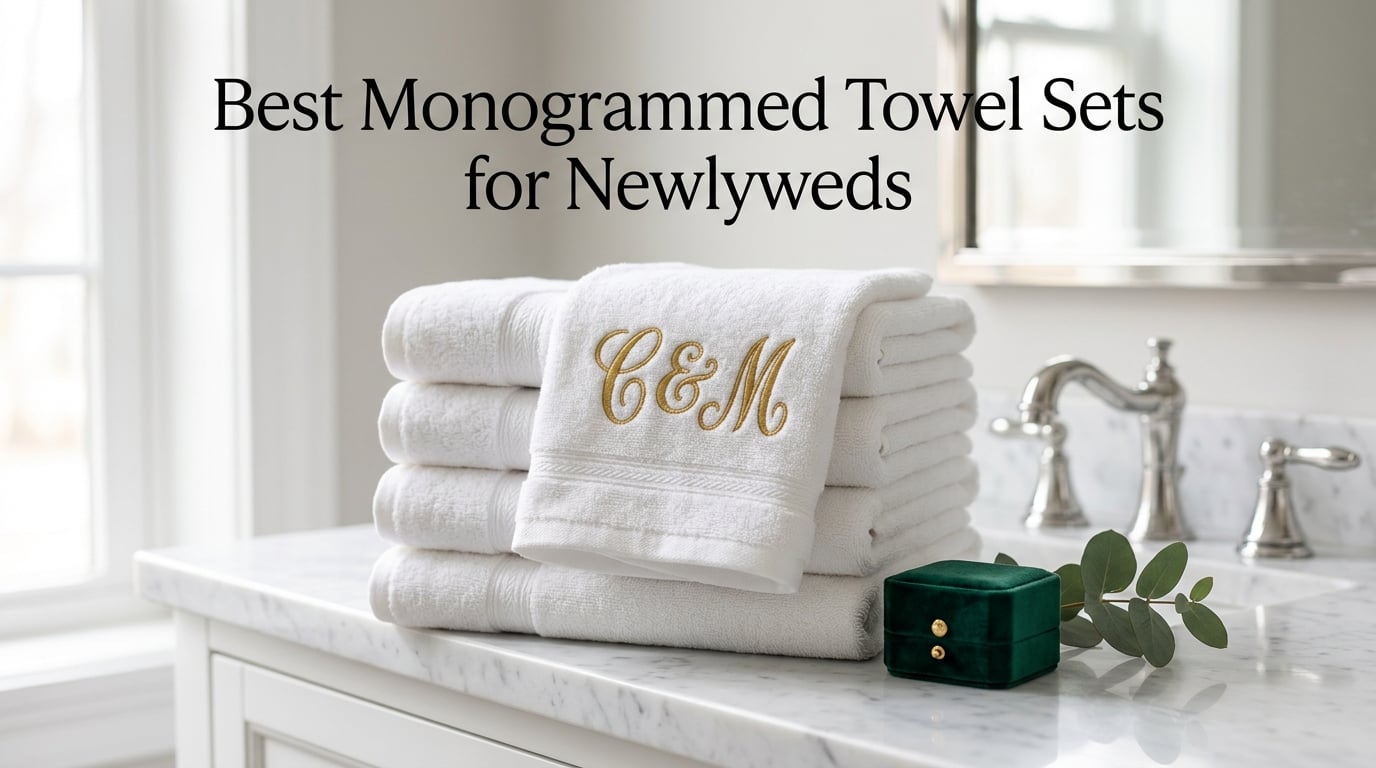 Best Monogrammed Towel Sets for Newlyweds