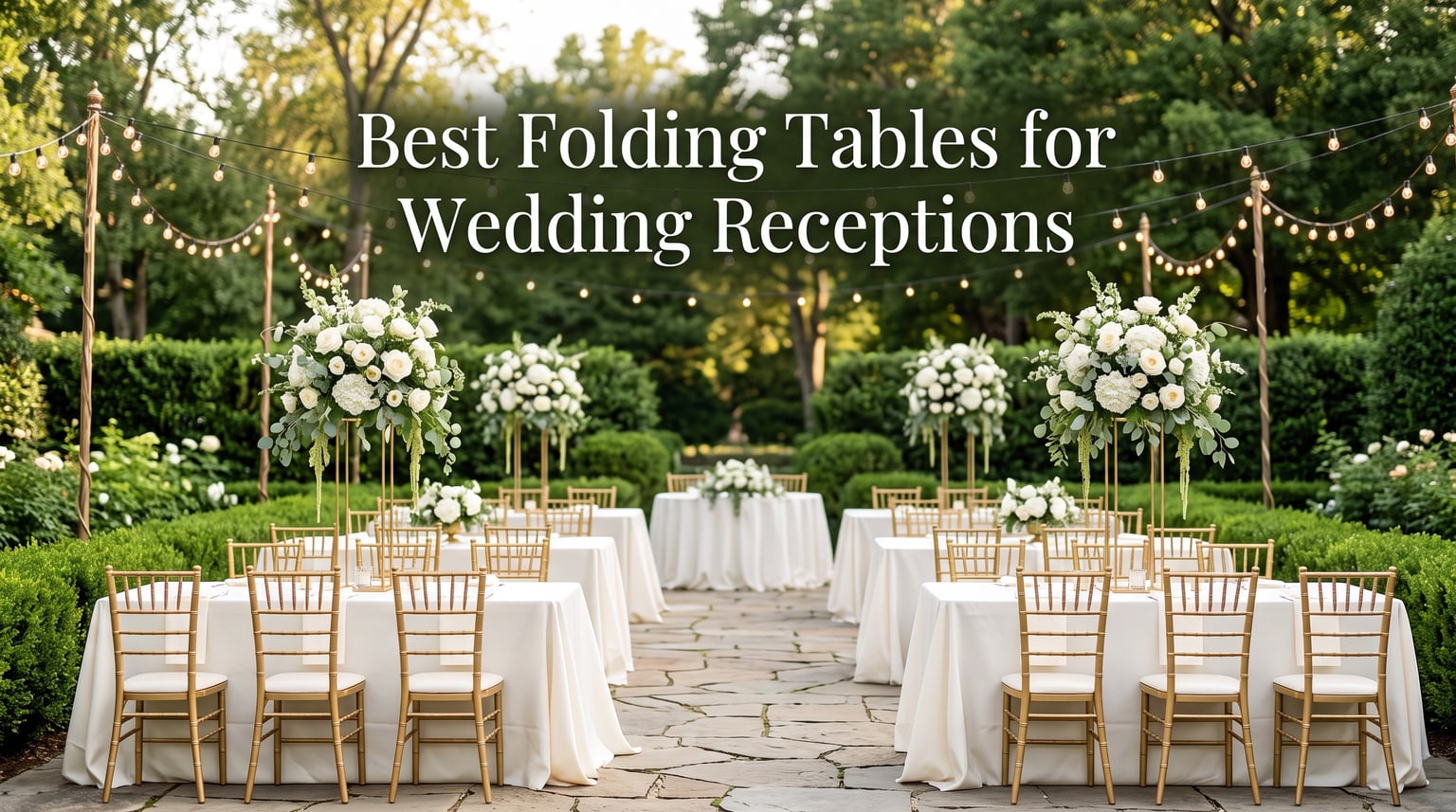 Best Folding Tables for Wedding Receptions