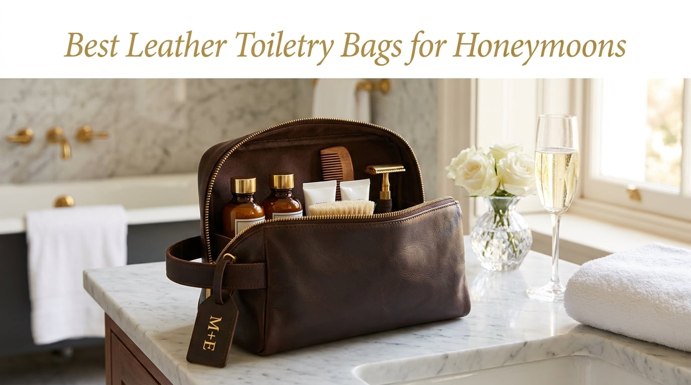 Best Leather Toiletry Bags for Honeymoons